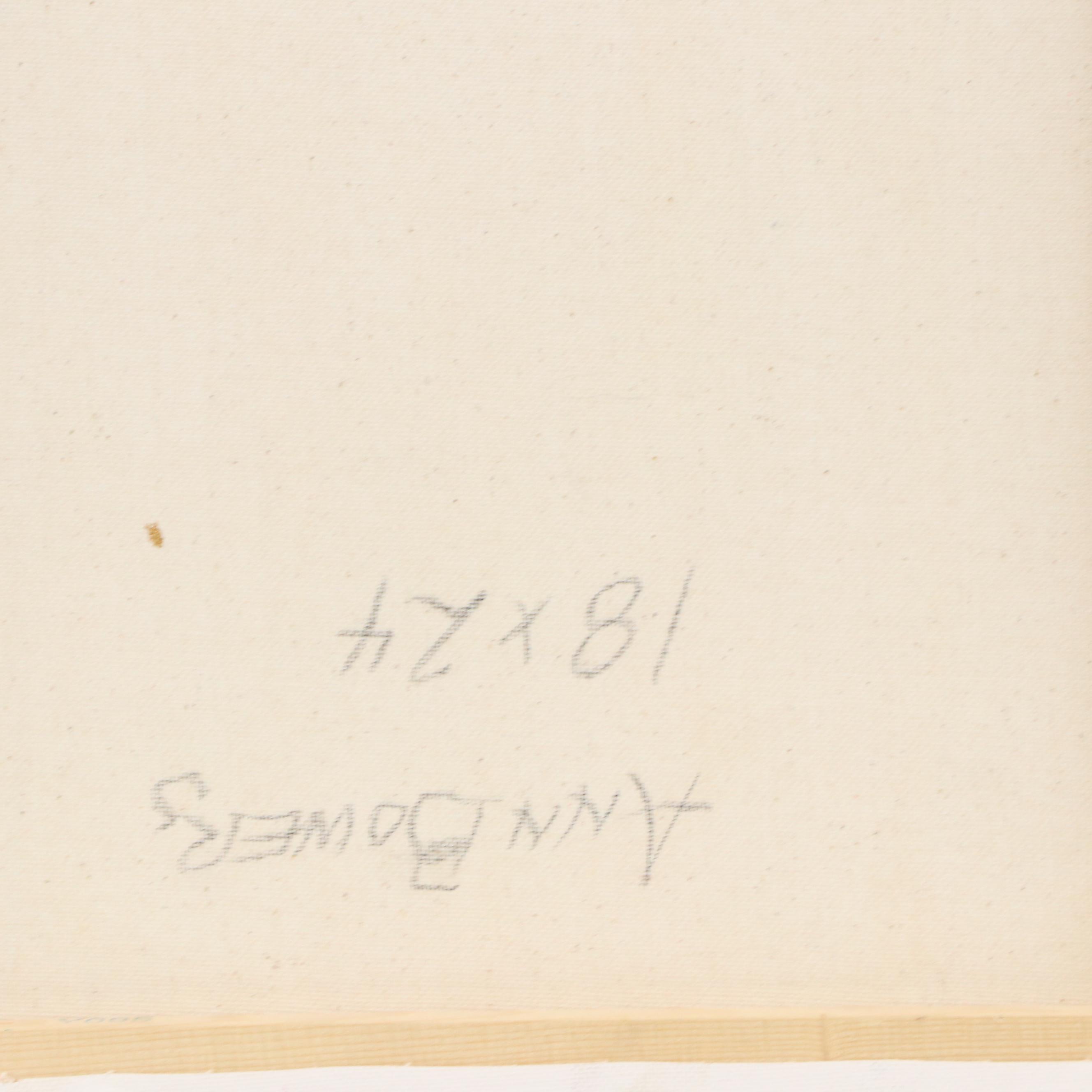 Ann Bowers Abstract Mixed Media Painting, 21st Century