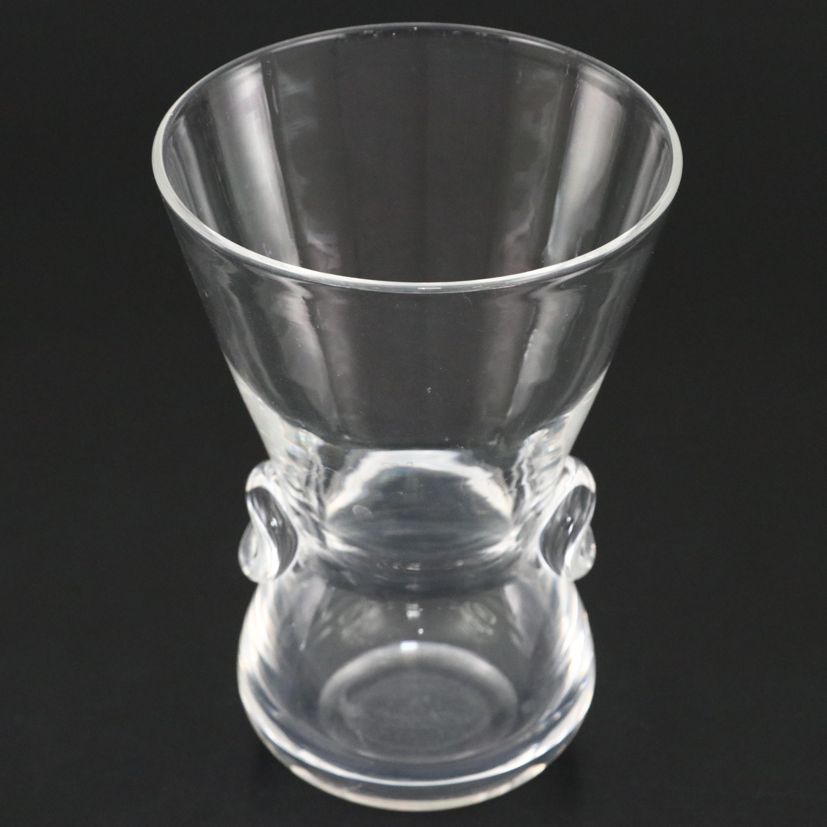 Steuben Art Glass "Signet" Vase Designed by David Hill, Mid to Late 20th Century