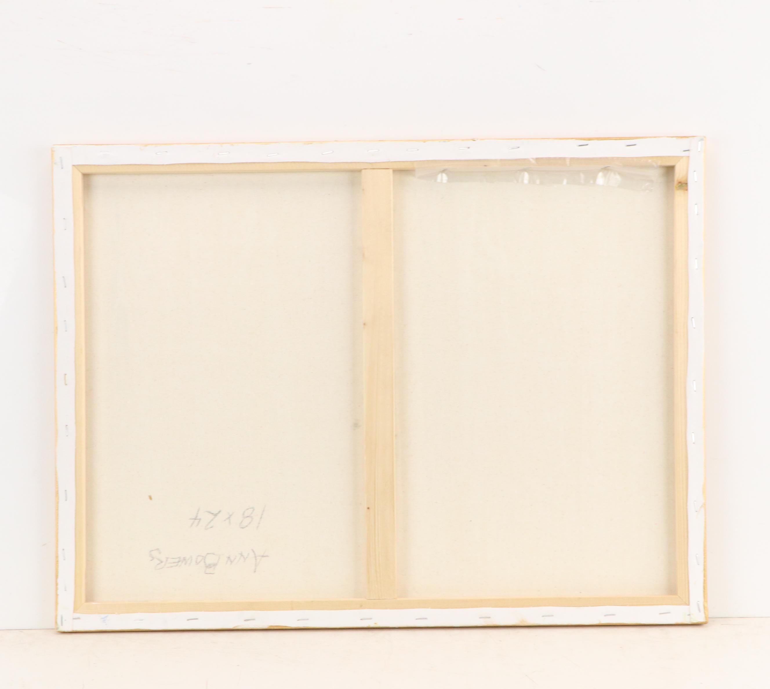 Ann Bowers Abstract Mixed Media Painting, 21st Century