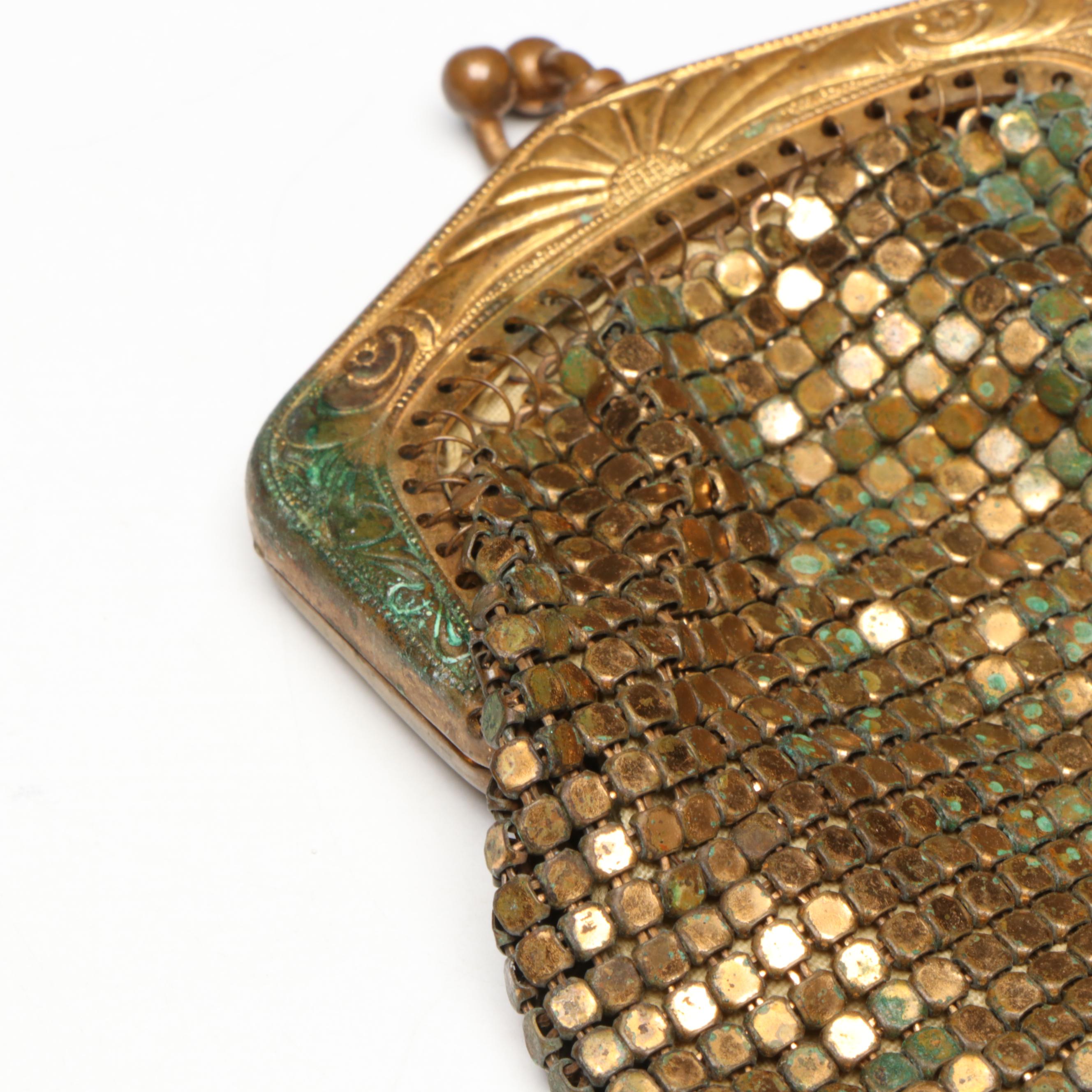 Whiting & Davis Metal Coin Purse Keychain with Other Mesh Purse and More