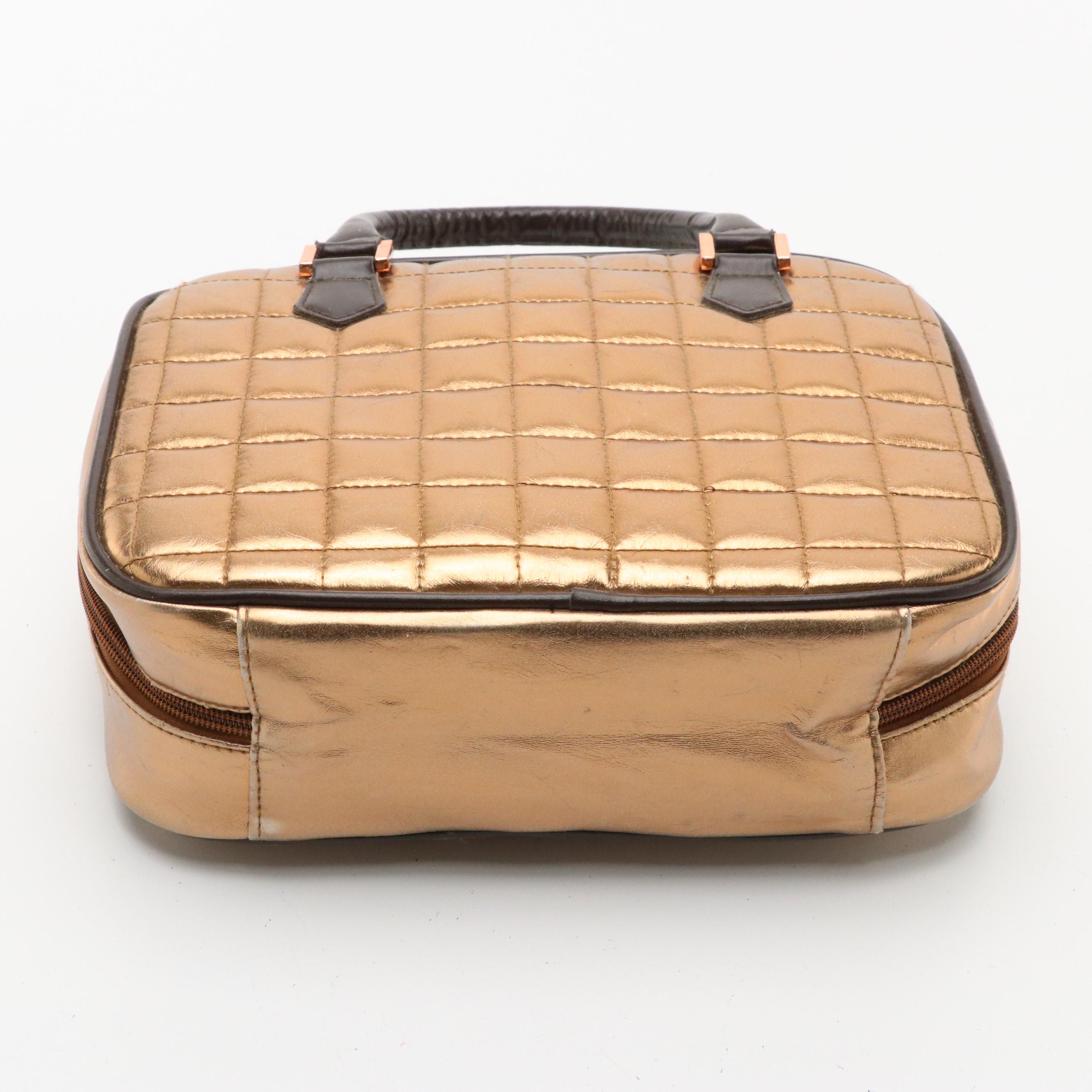 Lori Greiner "For Your Ease Only" Travel Jewelry Case in Quilted Metallic PVC