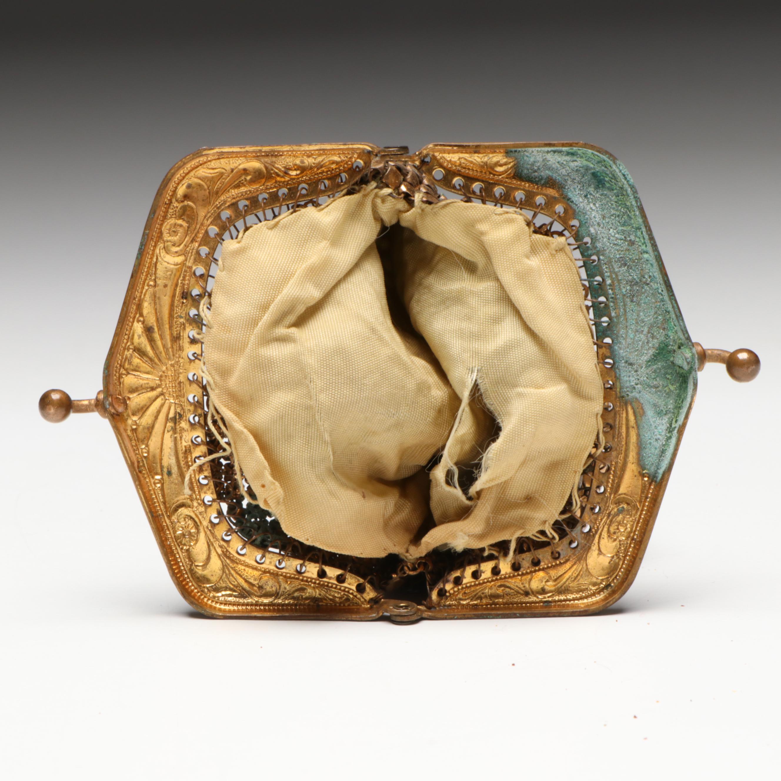 Whiting & Davis Metal Coin Purse Keychain with Other Mesh Purse and More