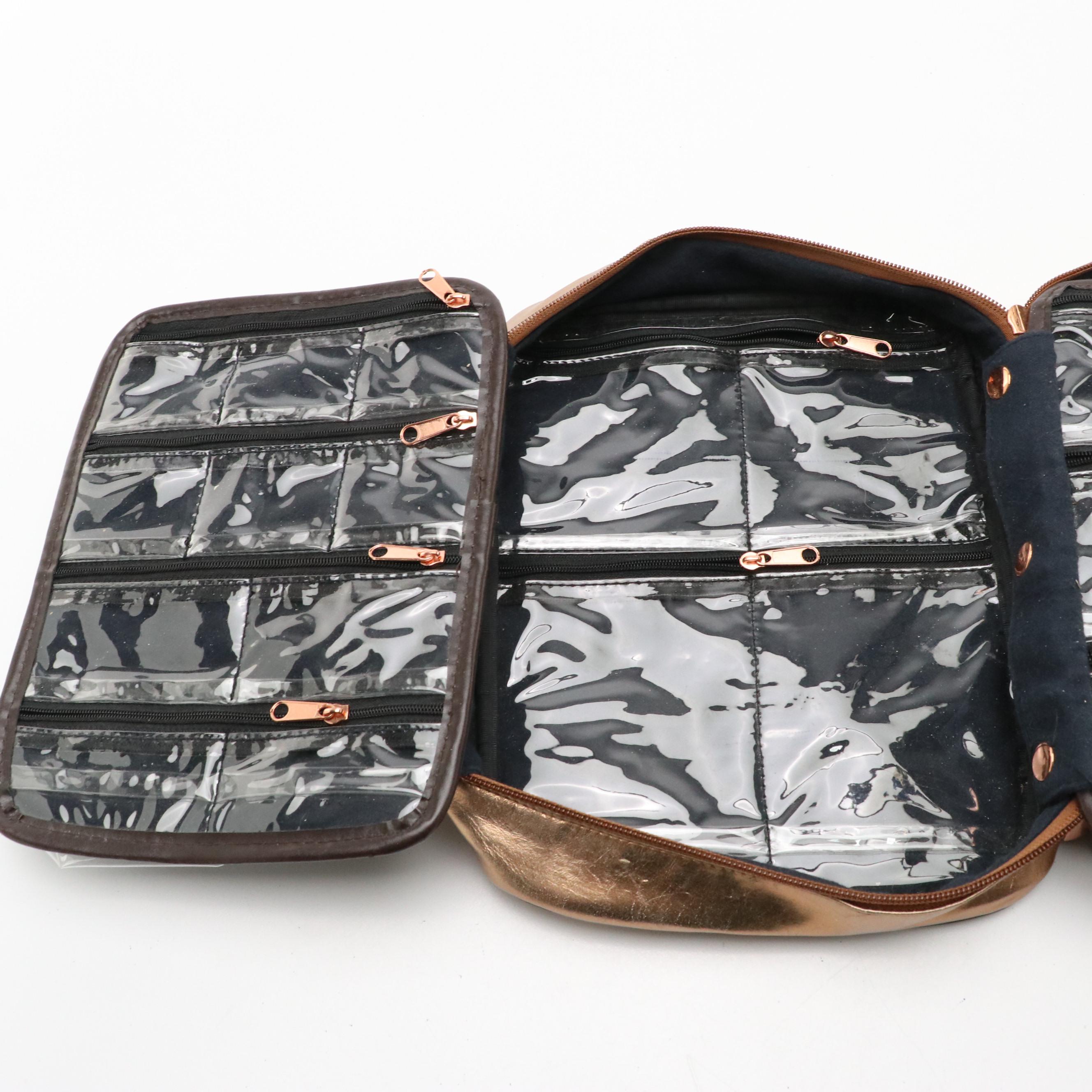 Lori Greiner "For Your Ease Only" Travel Jewelry Case in Quilted Metallic PVC