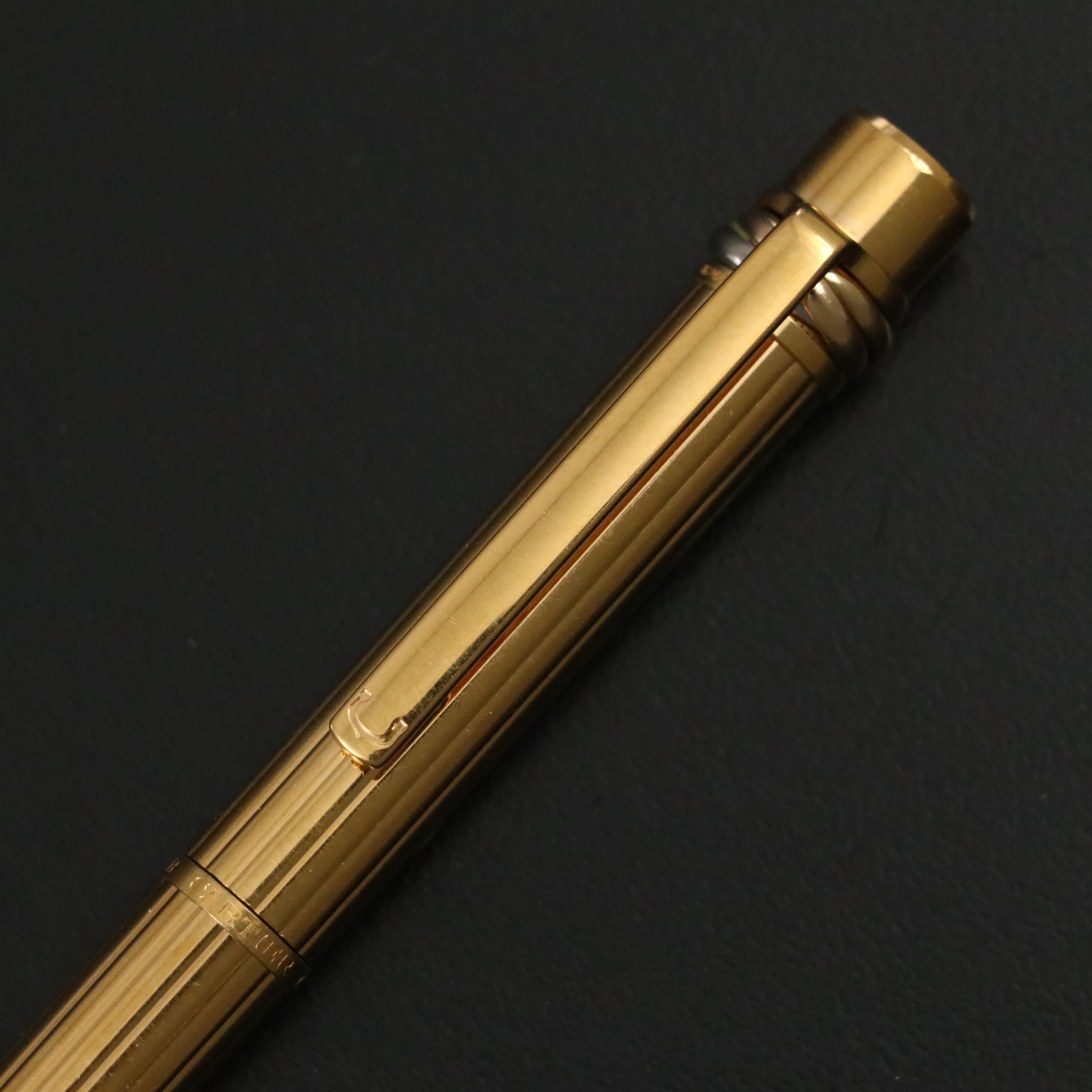 Cartier Trinity Gold Plate Rollerball Pen
