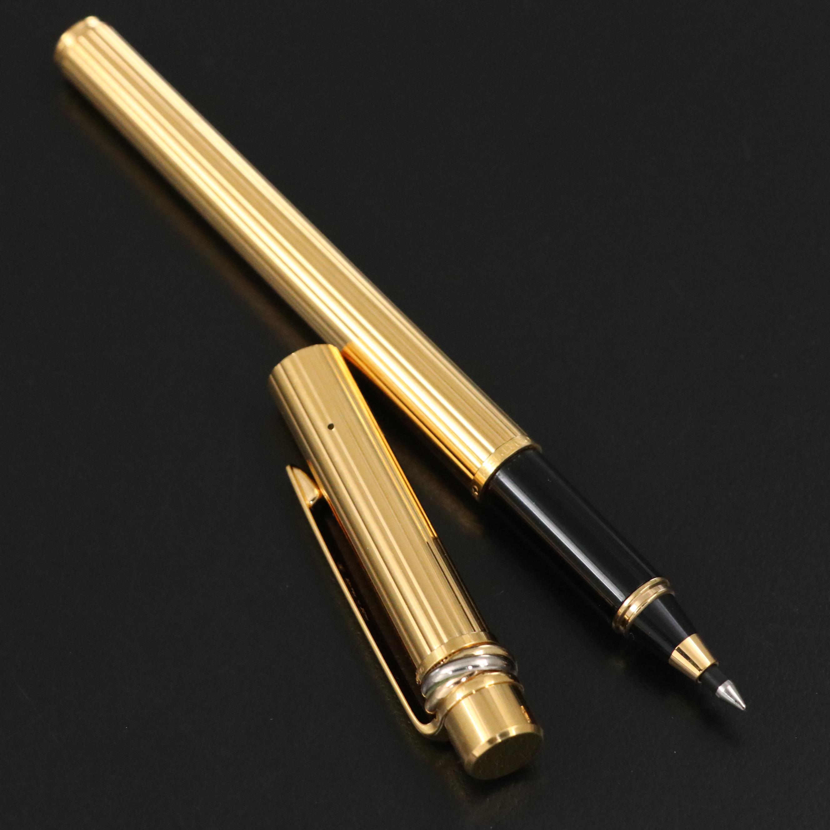 Cartier Trinity Gold Plate Rollerball Pen