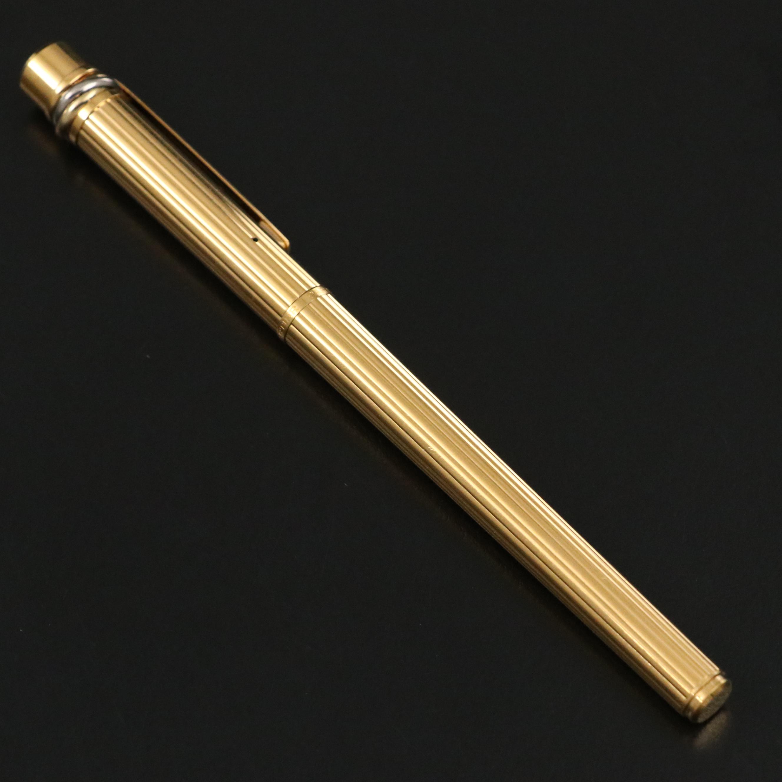 Cartier Trinity Gold Plate Rollerball Pen