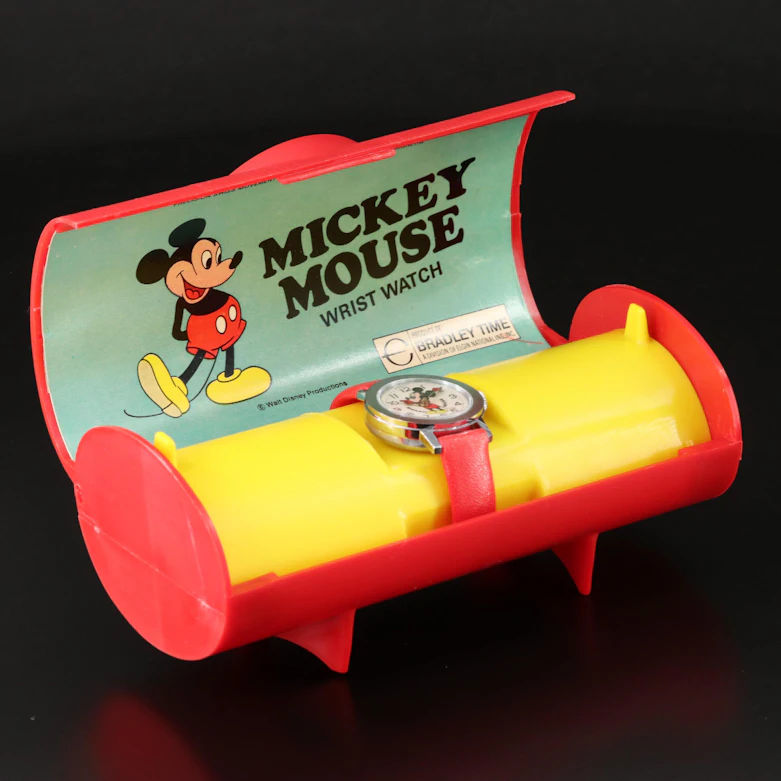 Vintage Bradley Time Swiss Movement Mickey Mouse Watch