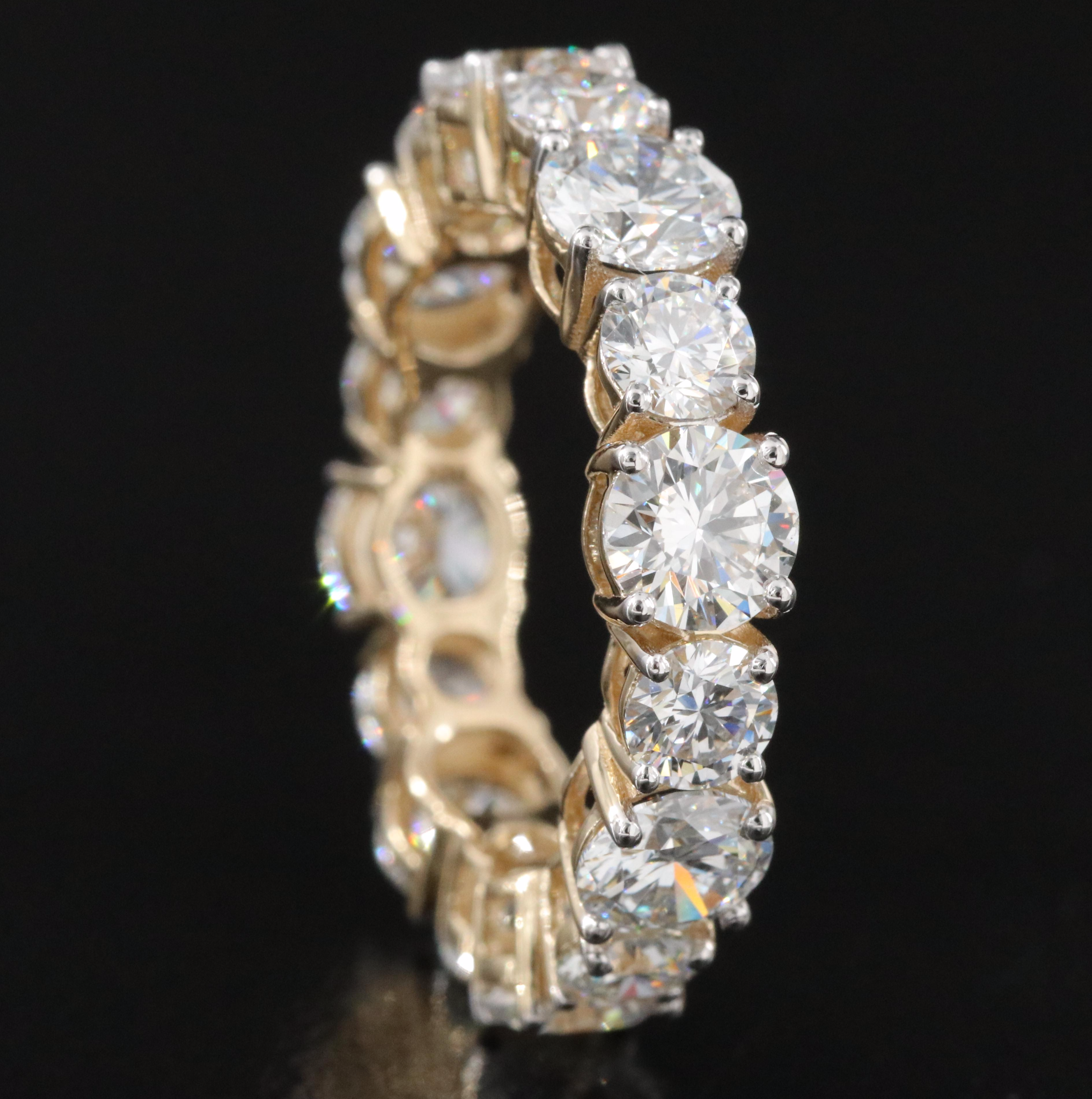 14K 6.41 CTW Lab Grown Diamond Eternity Band