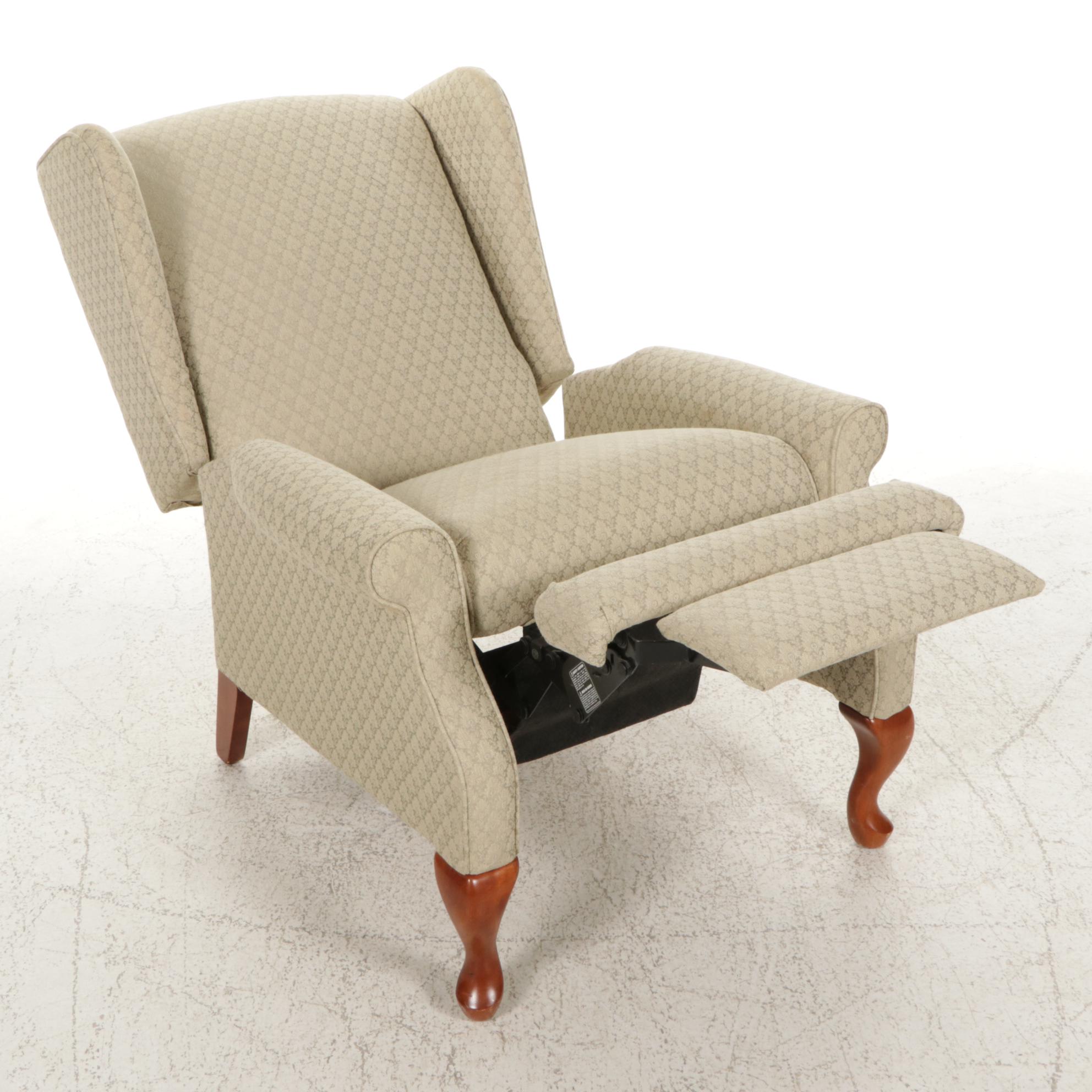 La-Z-Boy Queen Anne Style Wing Back Recliner, Early 21st Century