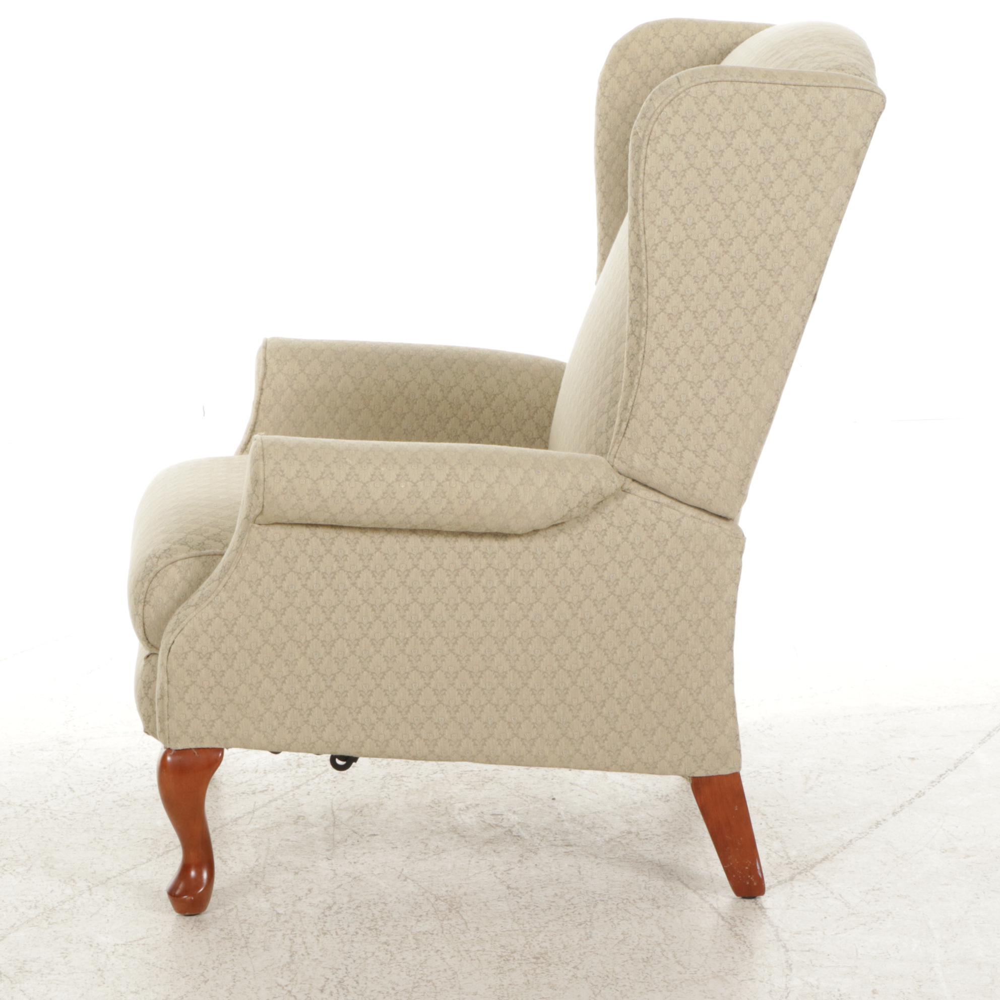 La-Z-Boy Queen Anne Style Wing Back Recliner, Early 21st Century
