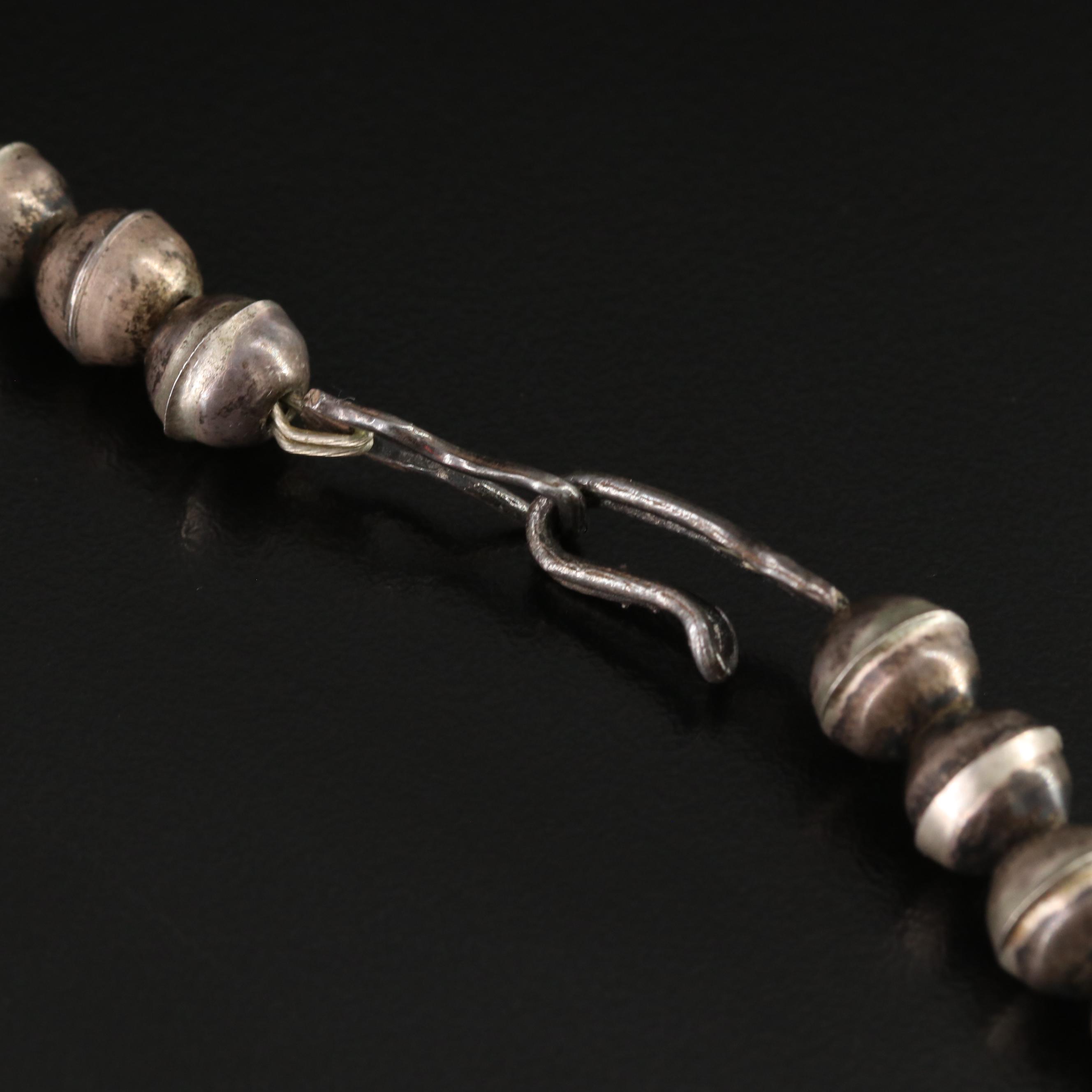 Sterling Turquoise Squash Blossom Necklace