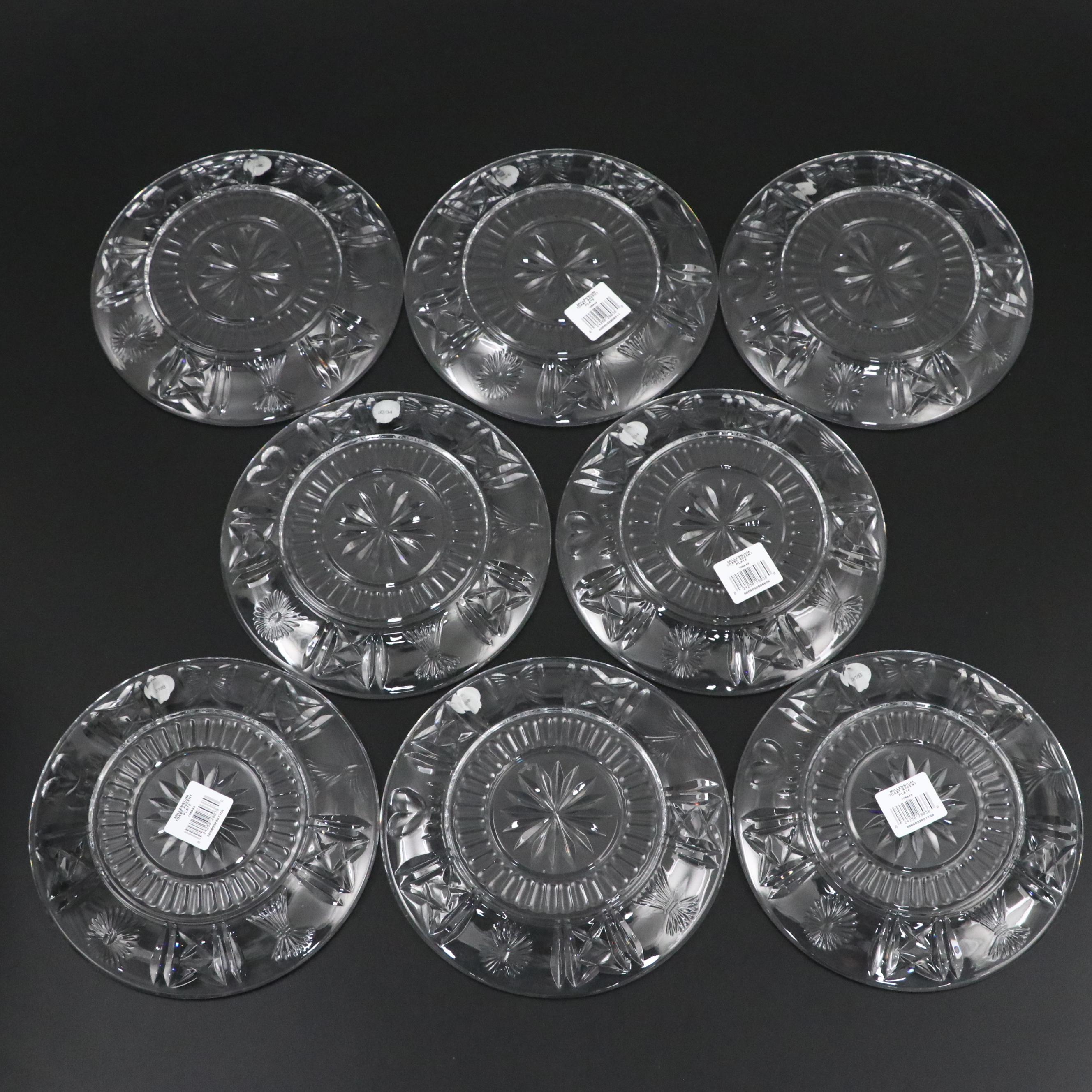 Waterford Crystal Millennium Toast Accent Plate Sets, Four Pairs