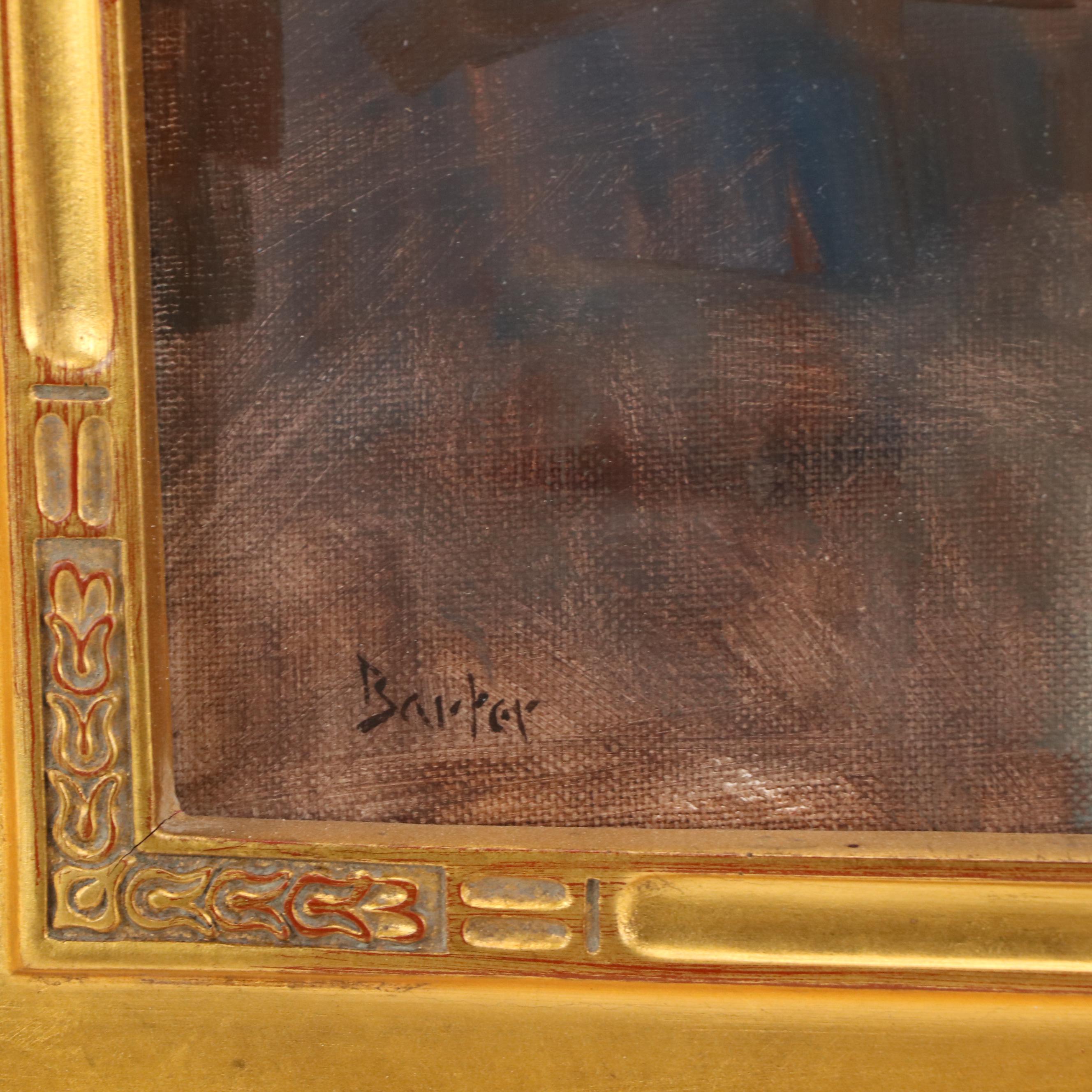 Stacy Barter Figural Oil Painting of Reclining Nude "Cool Light Falling"