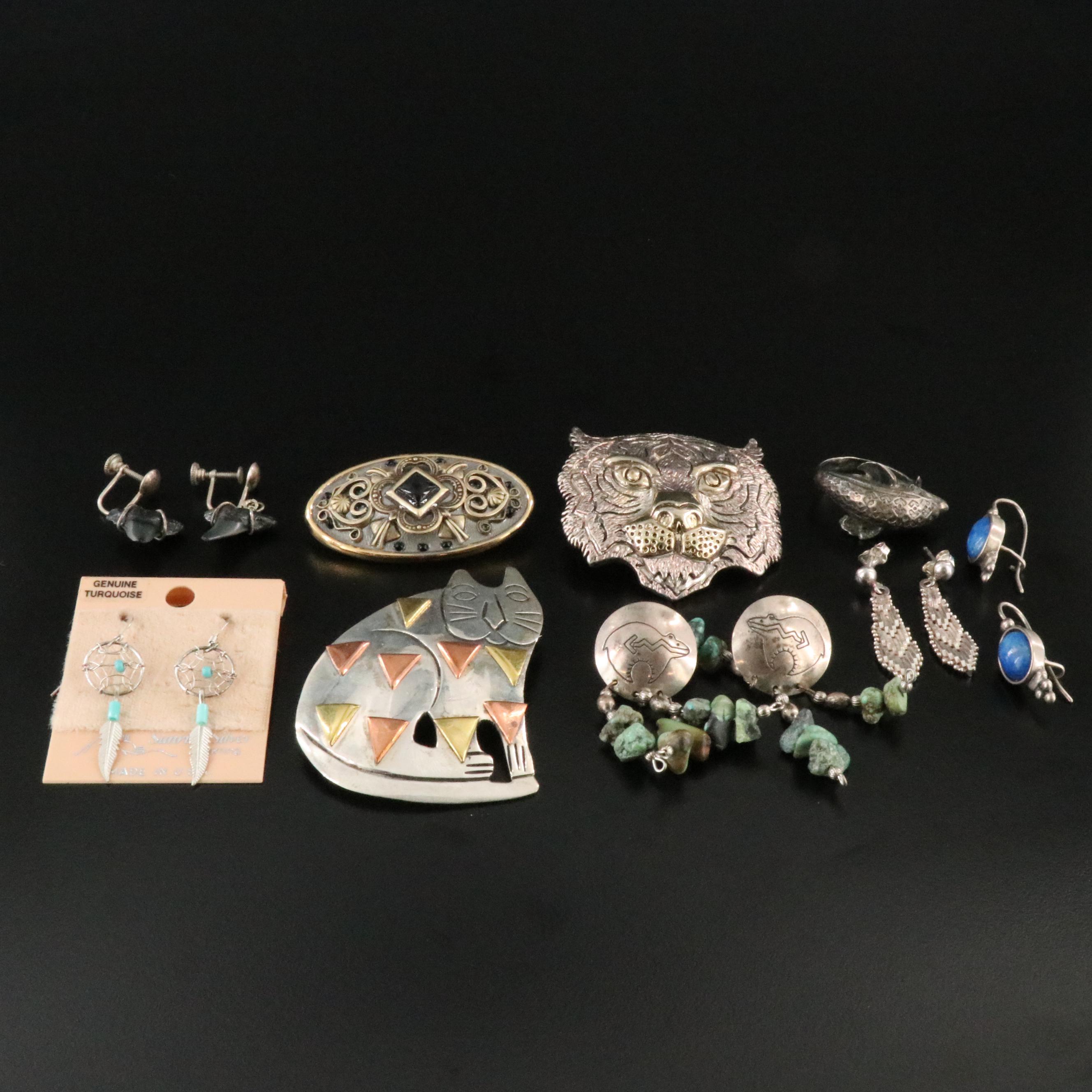 Jewelry Collection Featuring Sterling, Lapis Lazuli and Turquoise