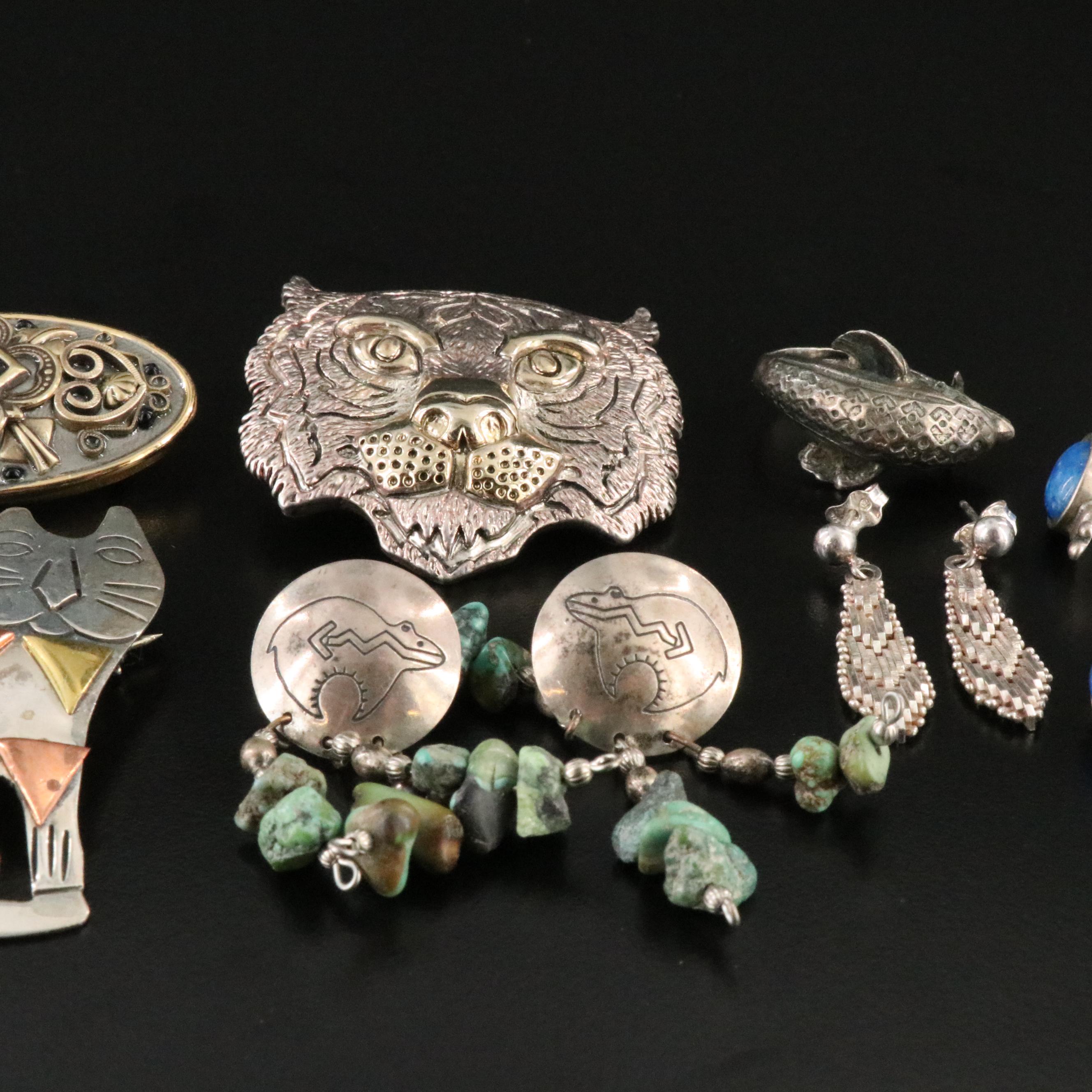 Jewelry Collection Featuring Sterling, Lapis Lazuli and Turquoise