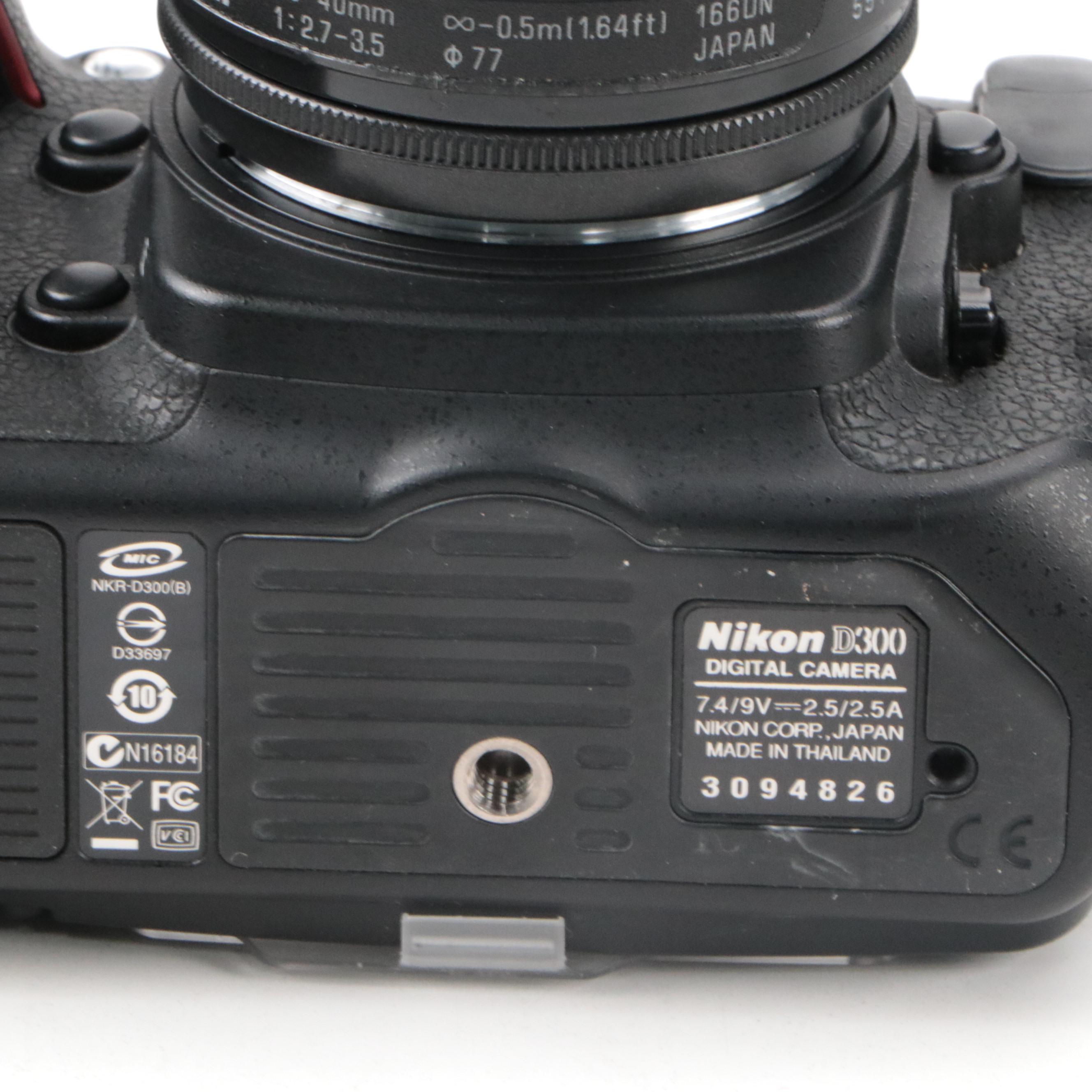 Nikon D300 Digital Camera with Lowepro Camera Backpack, Slik Tripod and More