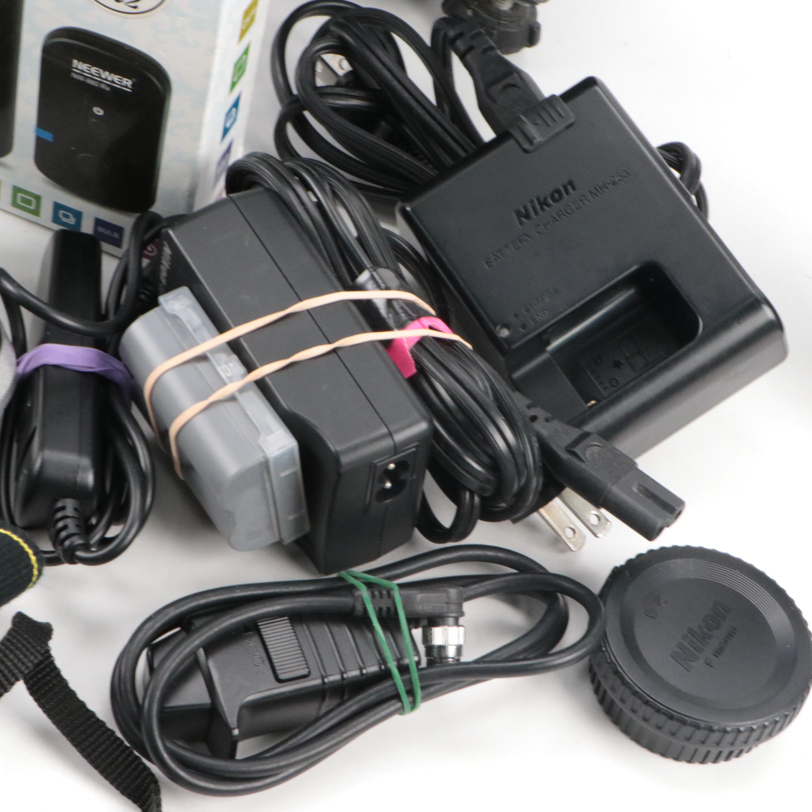 Nikon D300 Digital Camera with Lowepro Camera Backpack, Slik Tripod and More