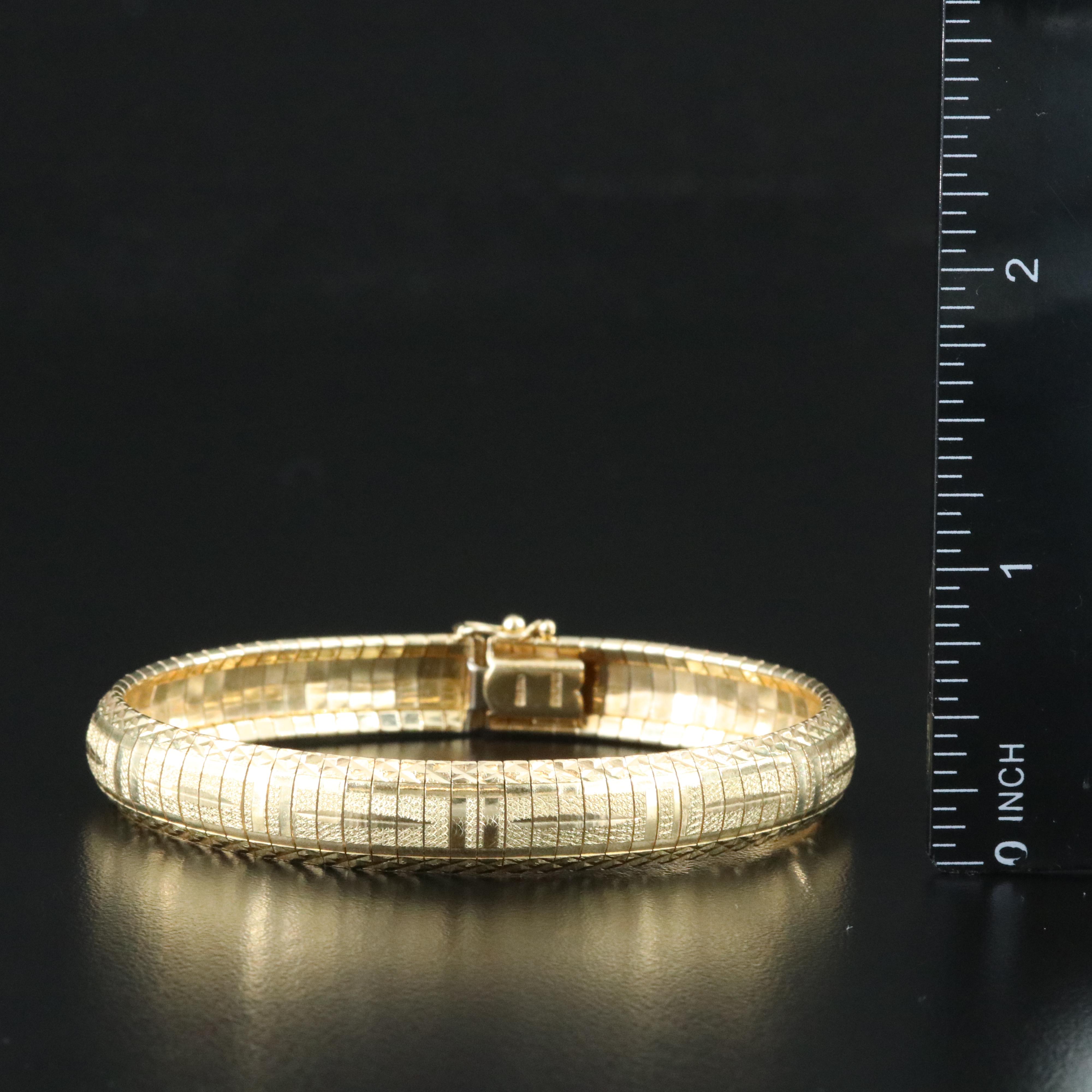 14K Omega Bracelet