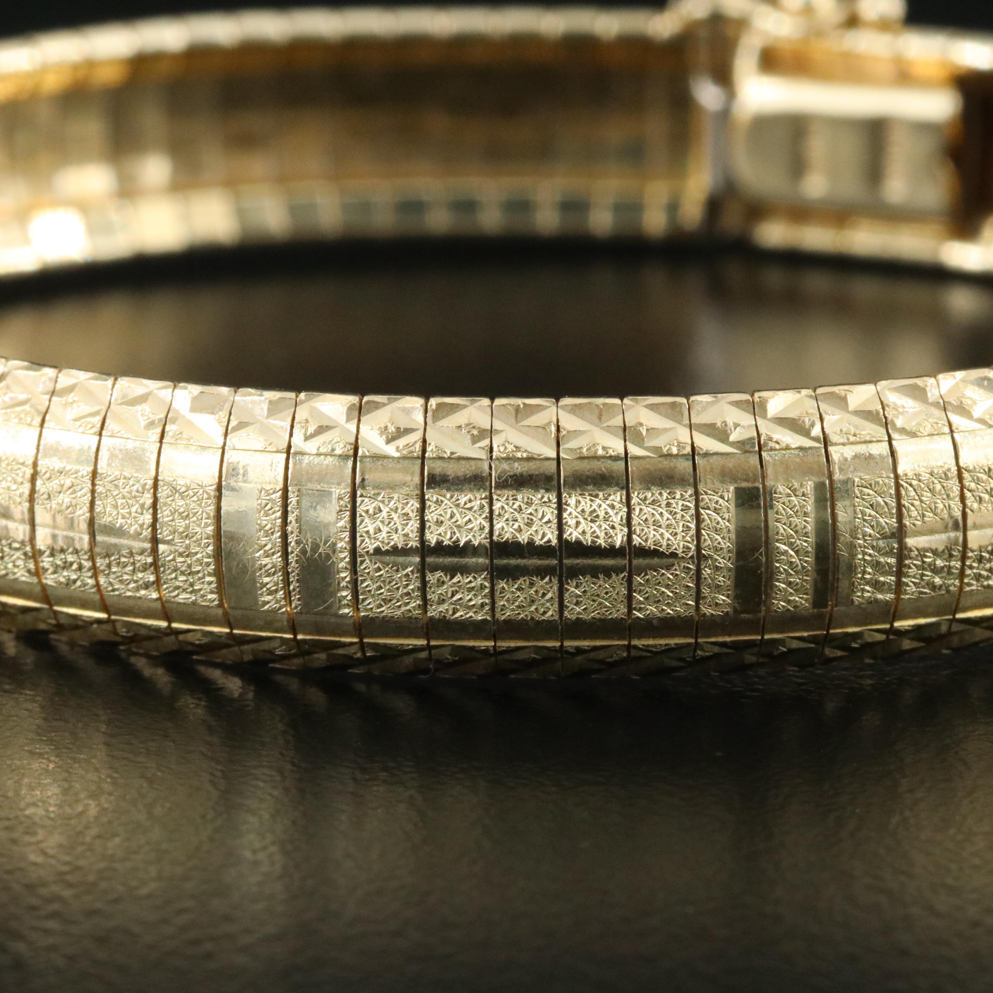 14K Omega Bracelet