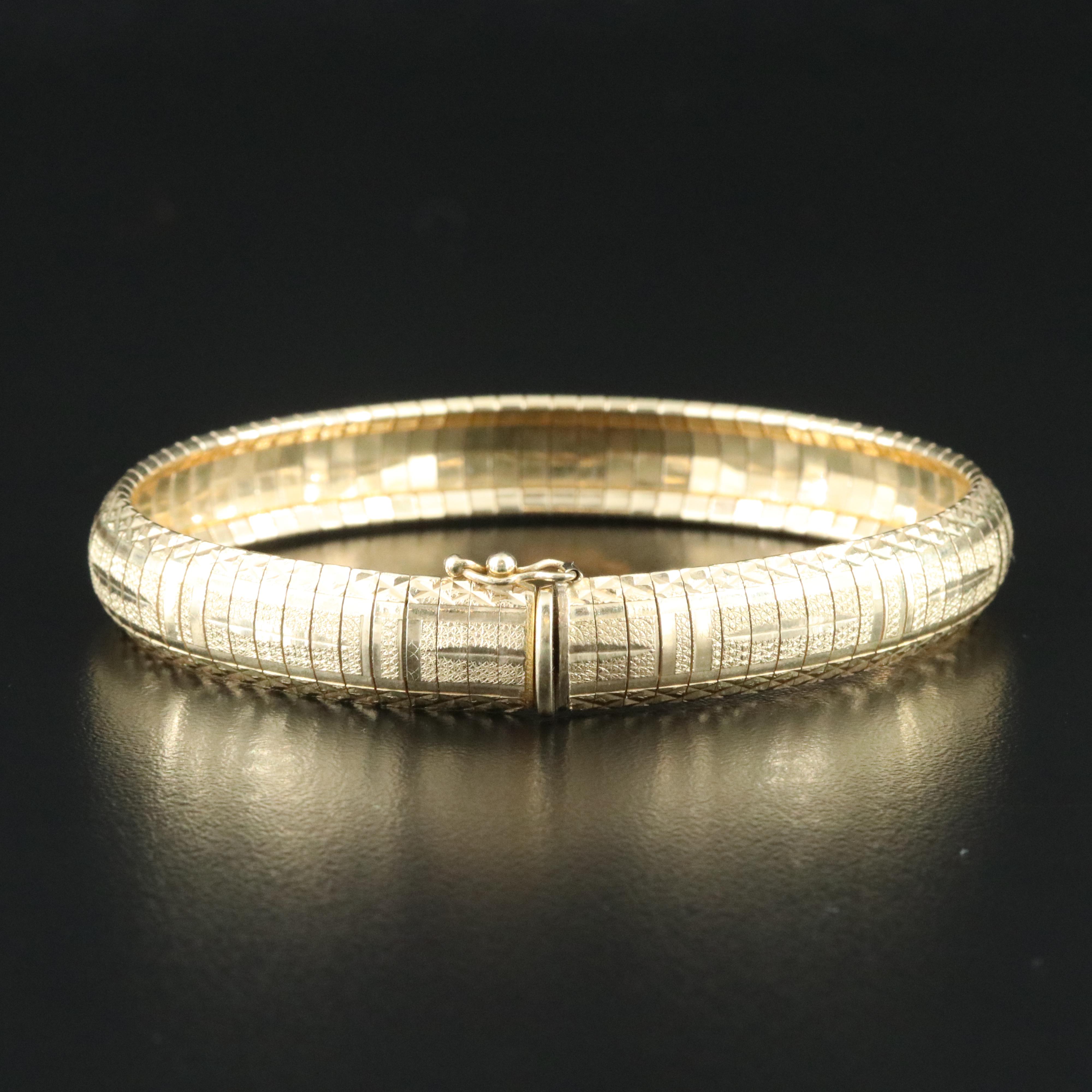 14K Omega Bracelet
