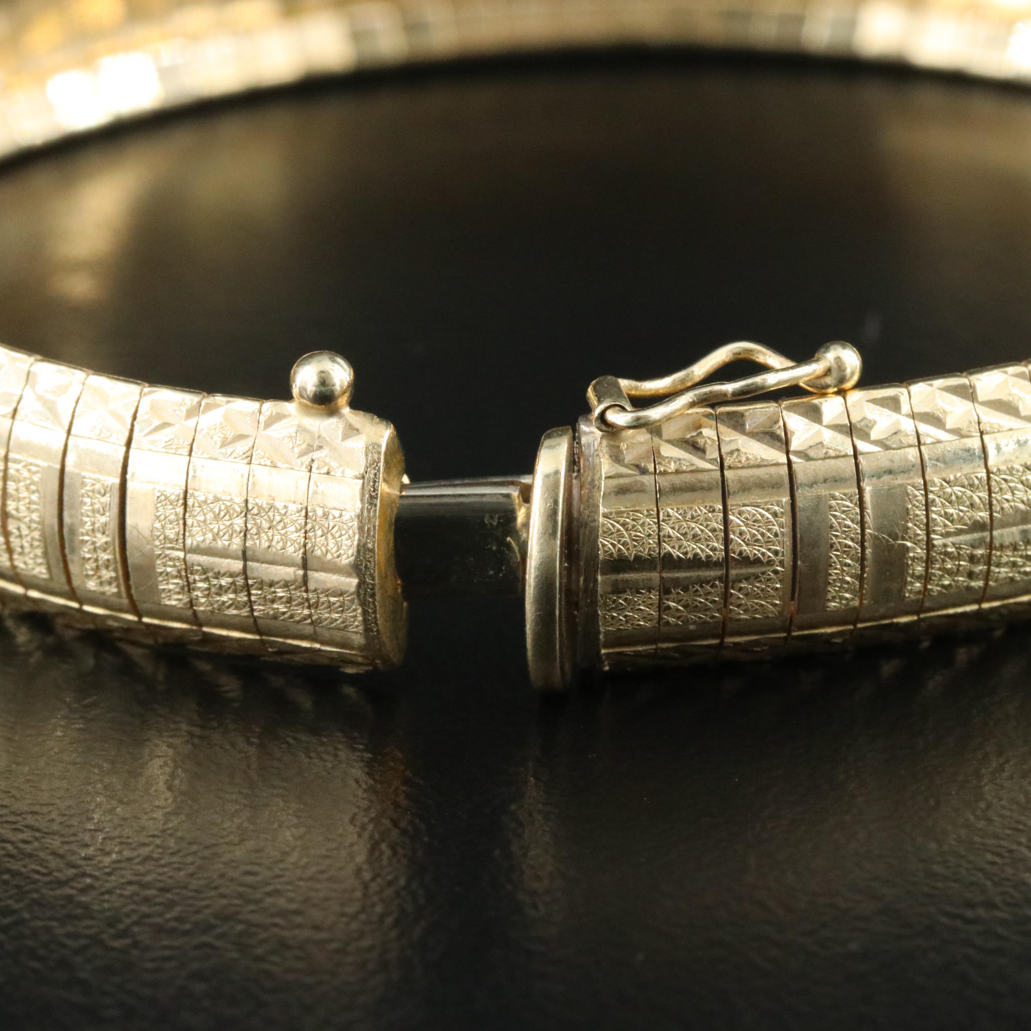 14K Omega Bracelet