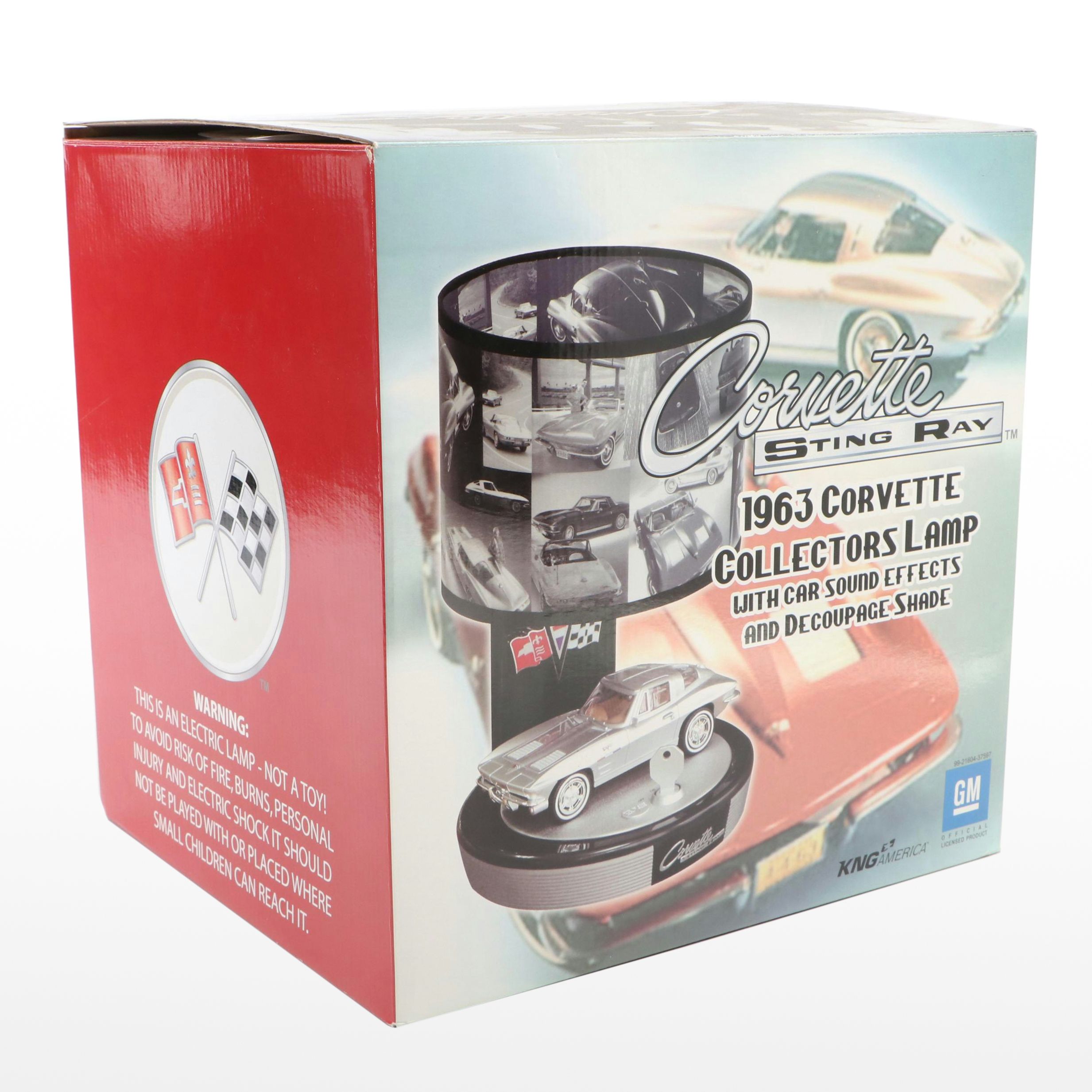 KNG America General Motors "1963 Corvette Sting Ray" Collector's Lamp