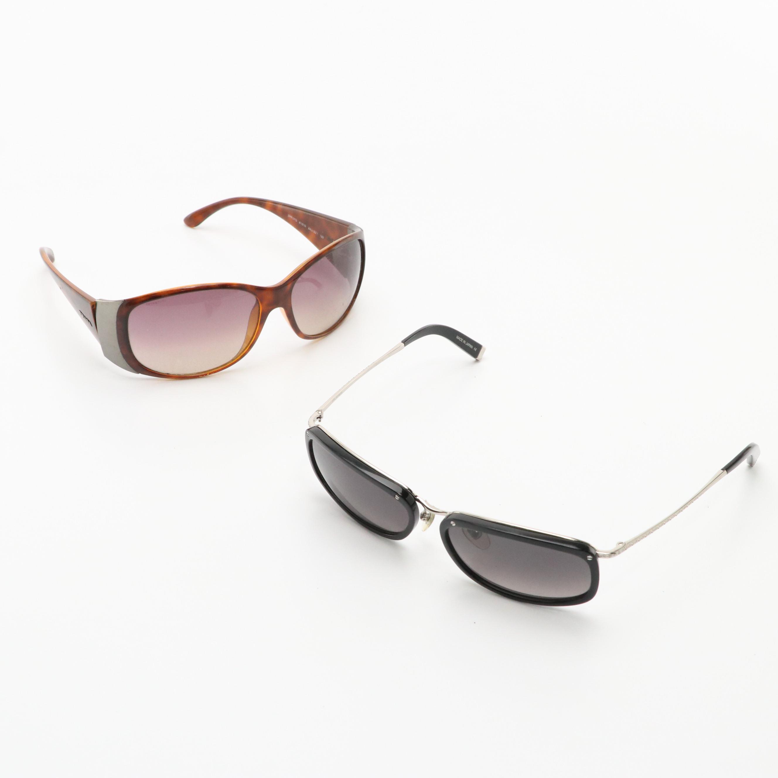 Prada SPR07G Wrap and John Varvatos V726 Oval Sunglasses