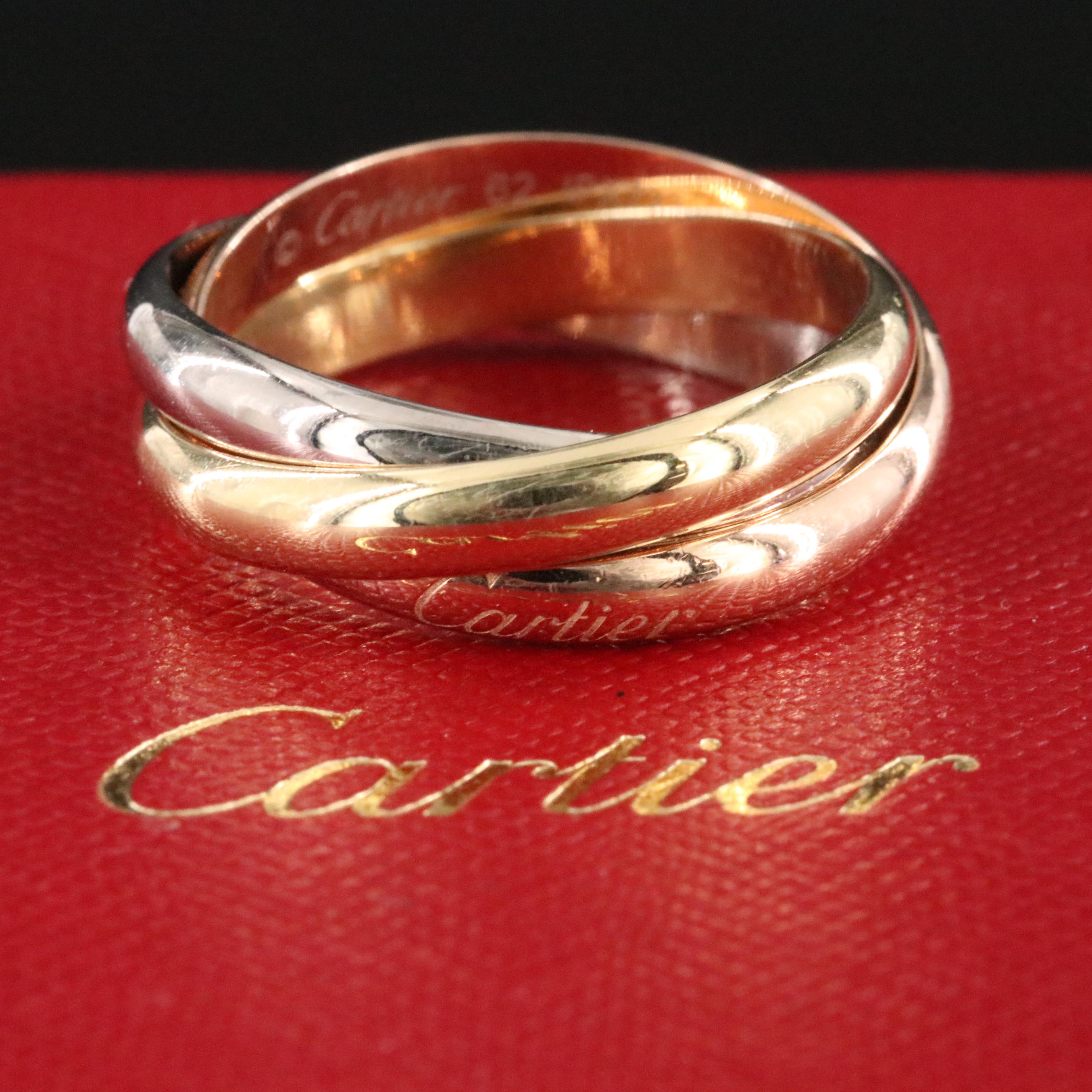 Cartier Trinity 18K Tri-Color Gold Ring