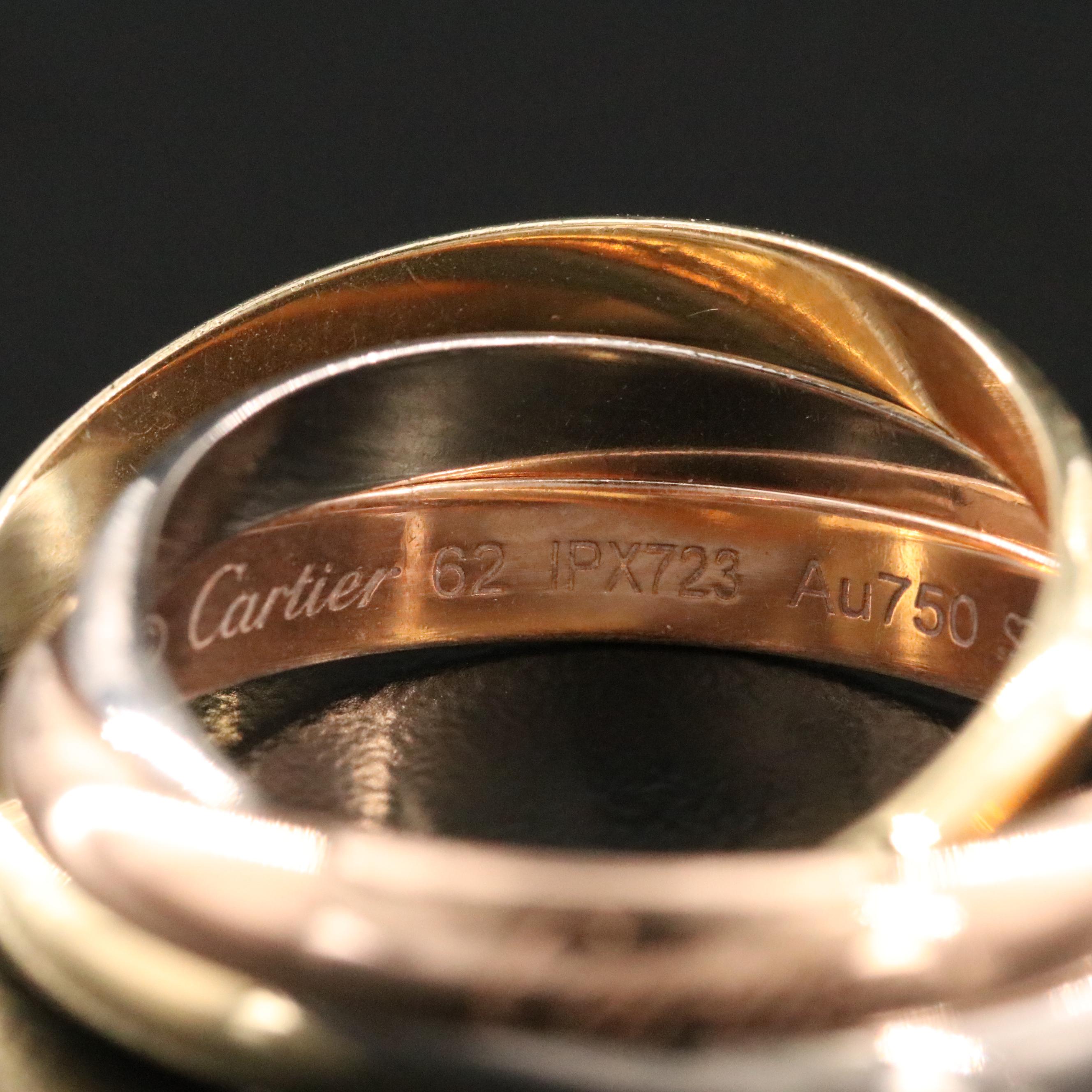 Cartier Trinity 18K Tri-Color Gold Ring