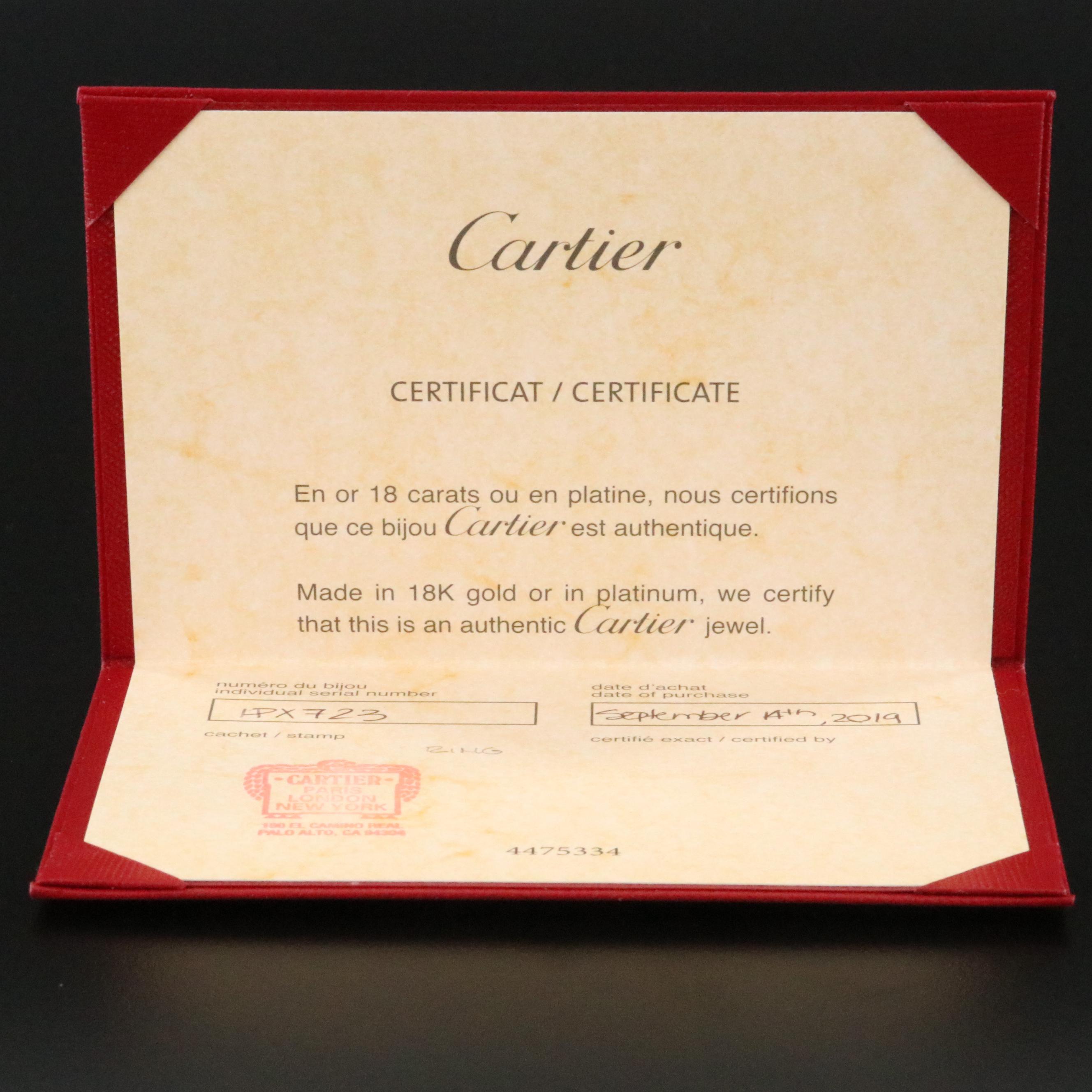 Cartier Trinity 18K Tri-Color Gold Ring