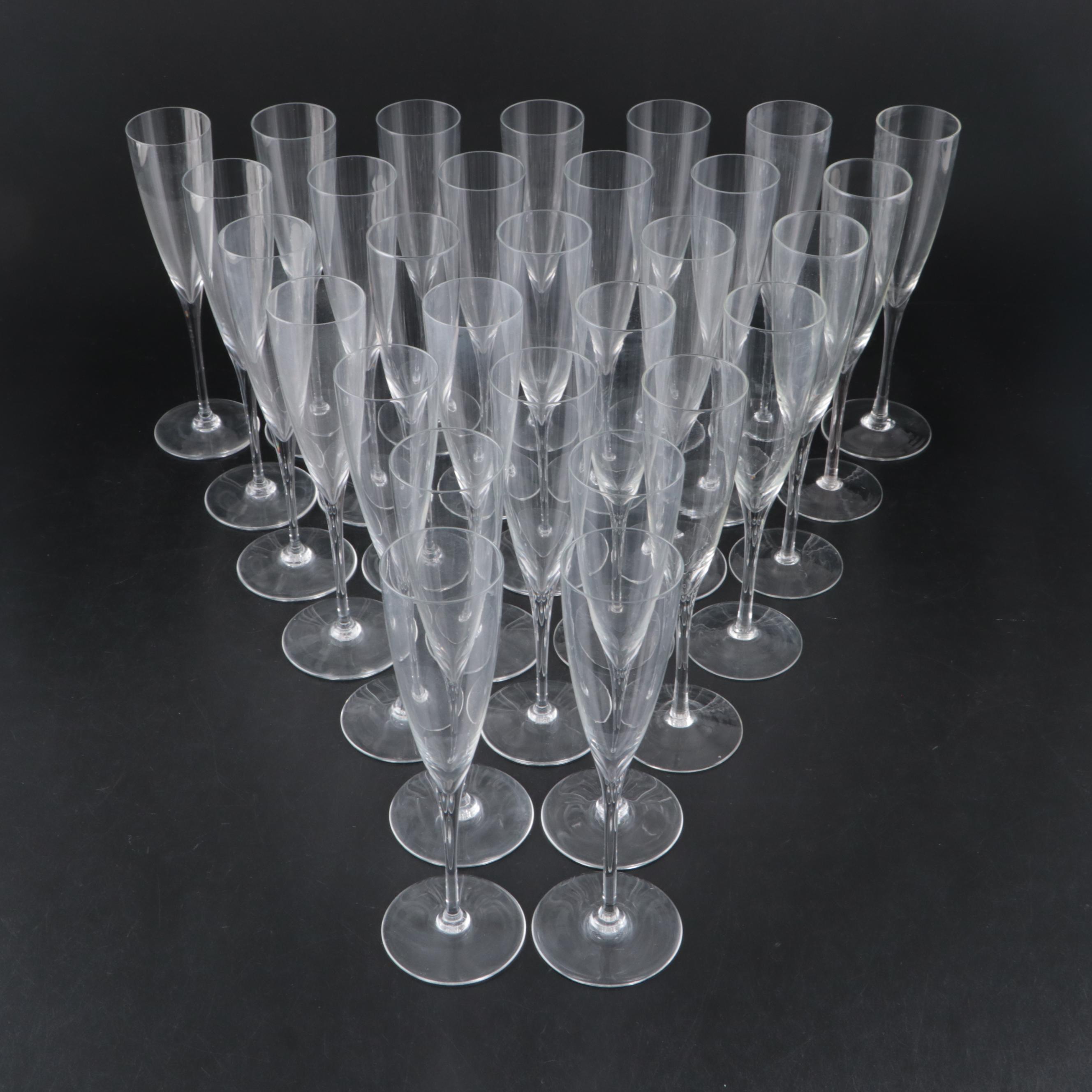 Baccarat "Dom Perignon" Crystal Champagne Flutes