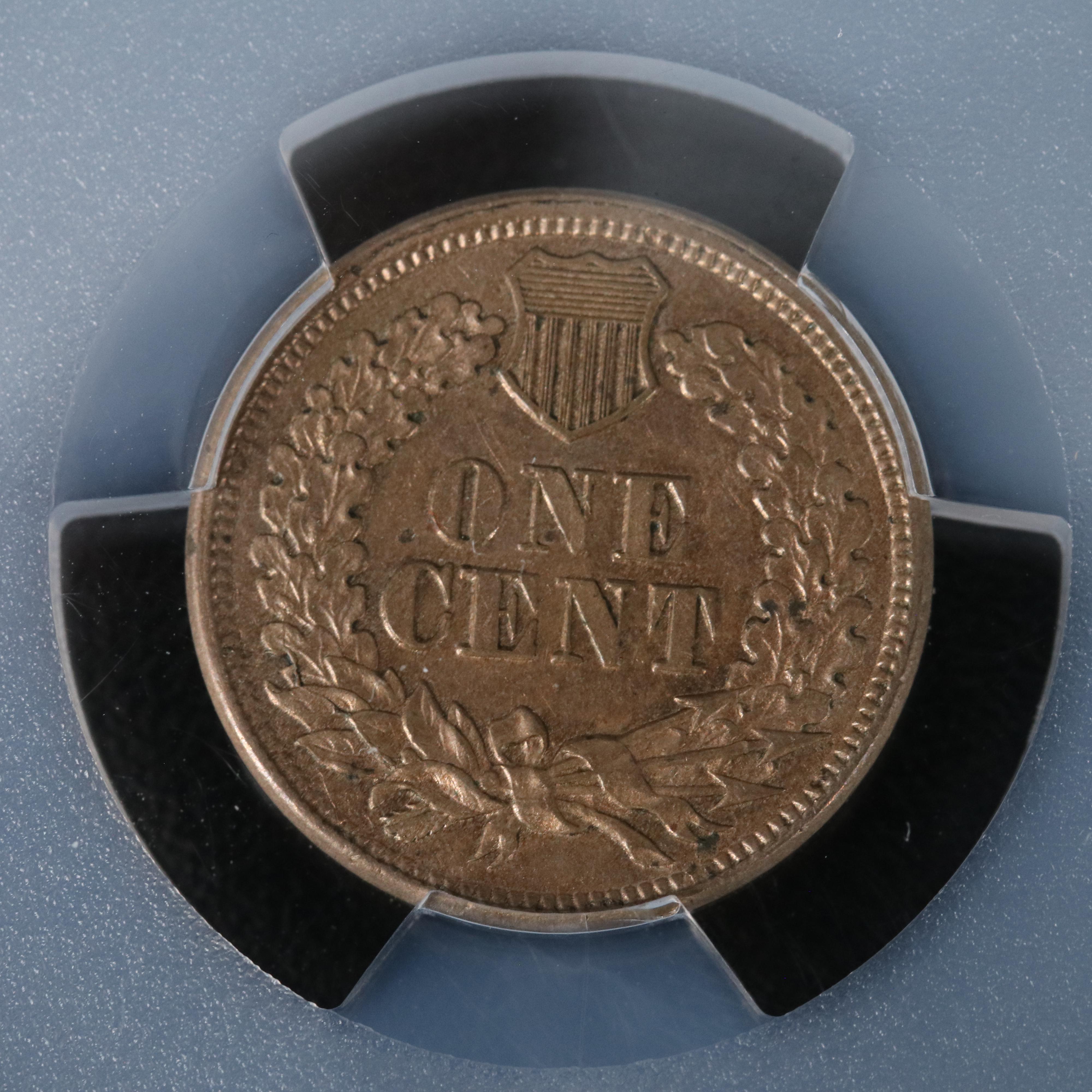 Two PCGS Graded 1863 Copper-Nickel Indian Head Cents, AU58 and MS63