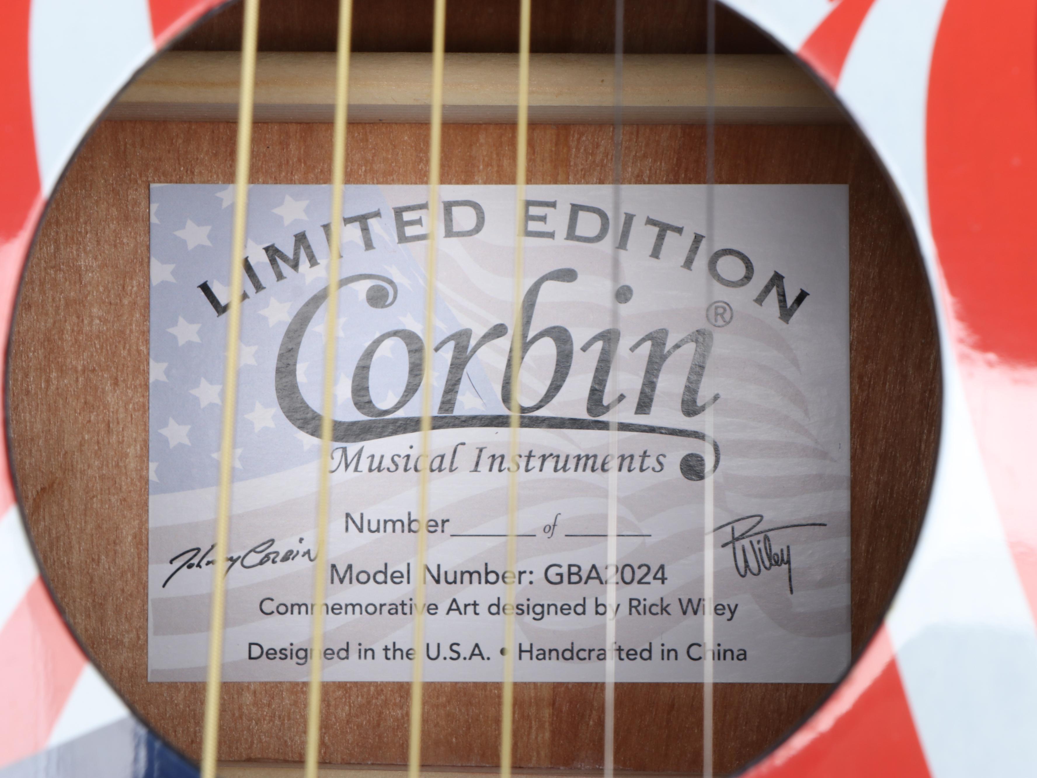 Corbin Limited Edition American Flag Acoustic-Electric Guitar