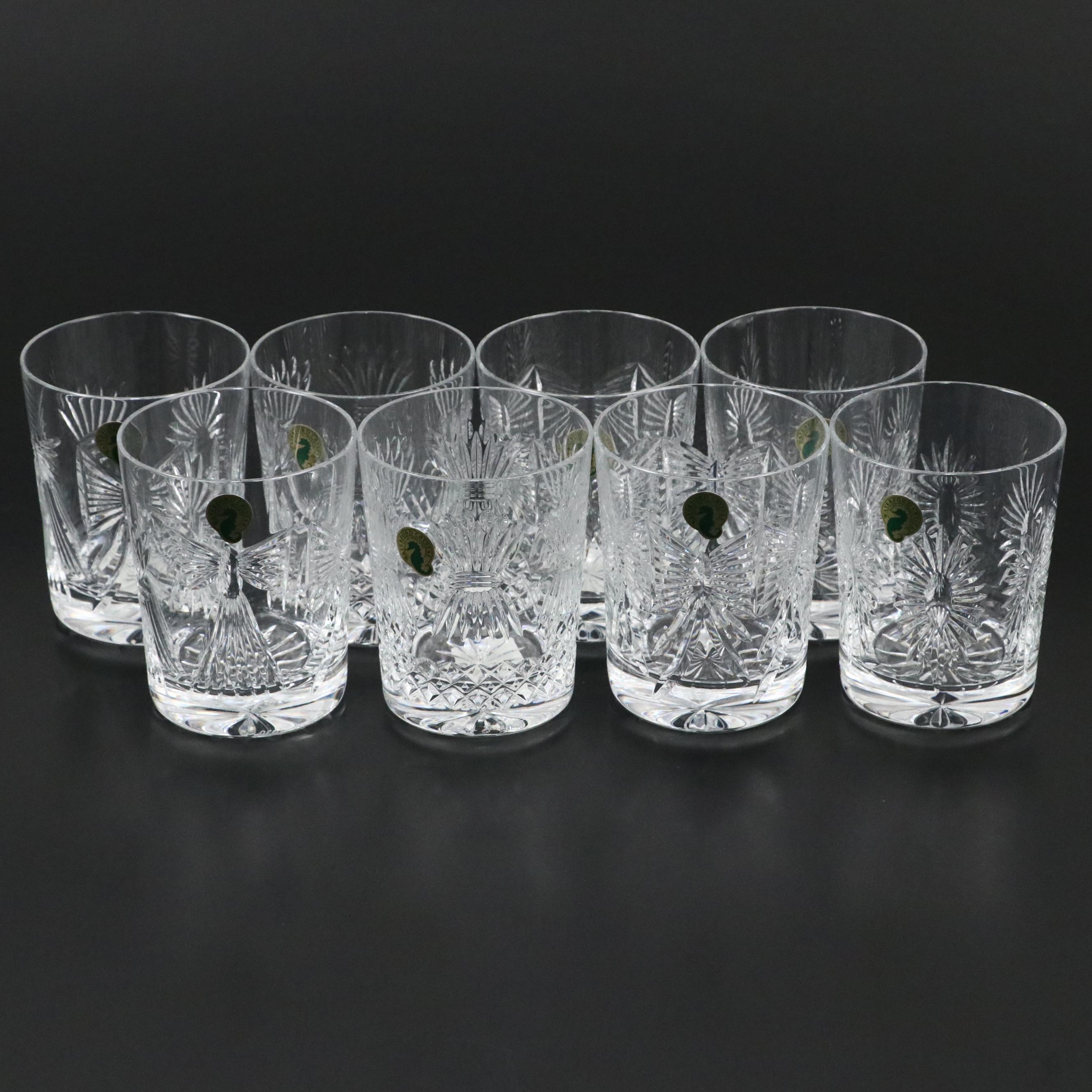 Waterford Crystal Millennium Collection Toasting Double Old Fashioned Glasses