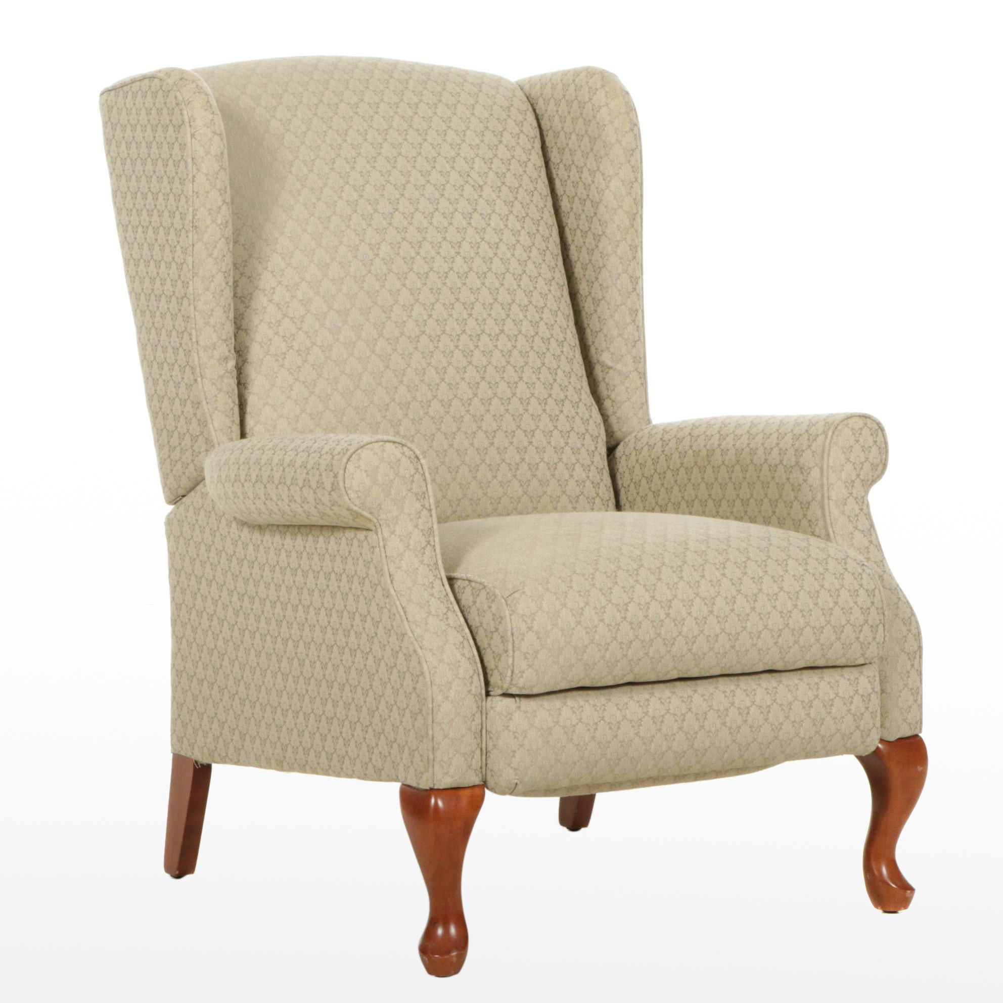 La-Z-Boy Queen Anne Style Wing Back Recliner, Early 21st Century