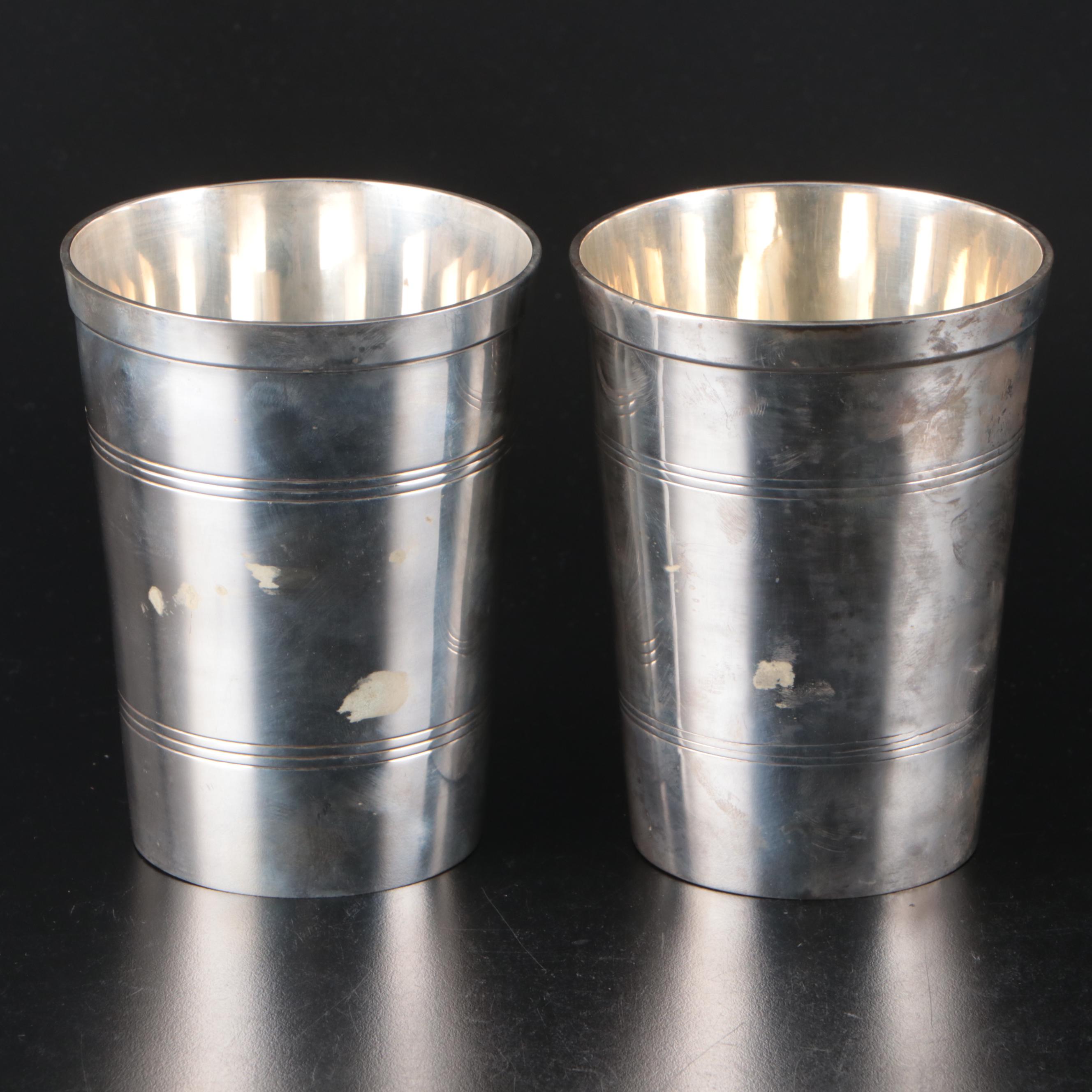 Indian Silver Plate Vases with Leopard Pattern Plastic Plate