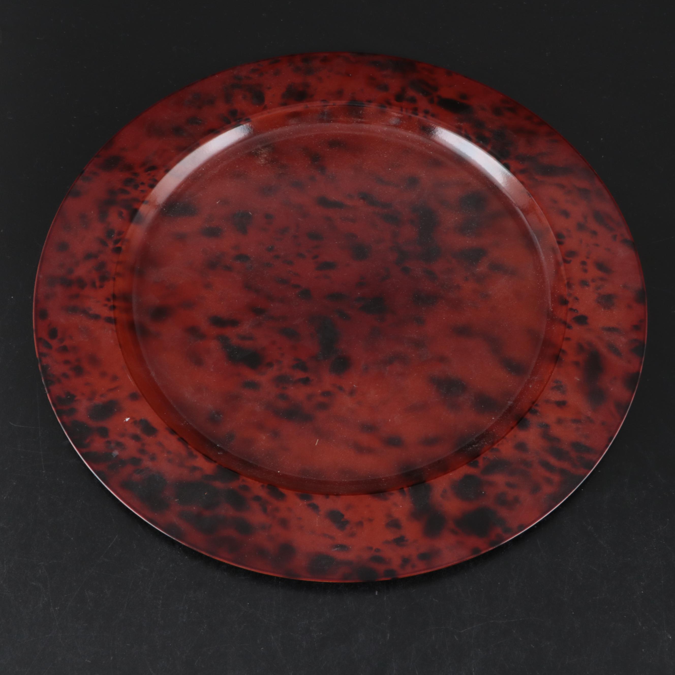 Indian Silver Plate Vases with Leopard Pattern Plastic Plate