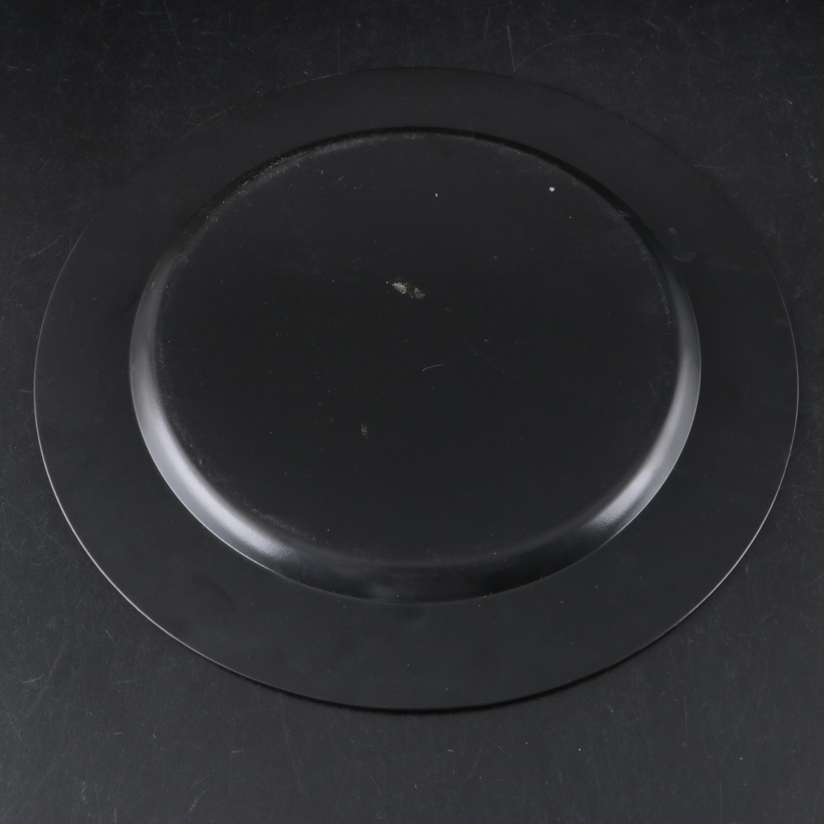 Indian Silver Plate Vases with Leopard Pattern Plastic Plate