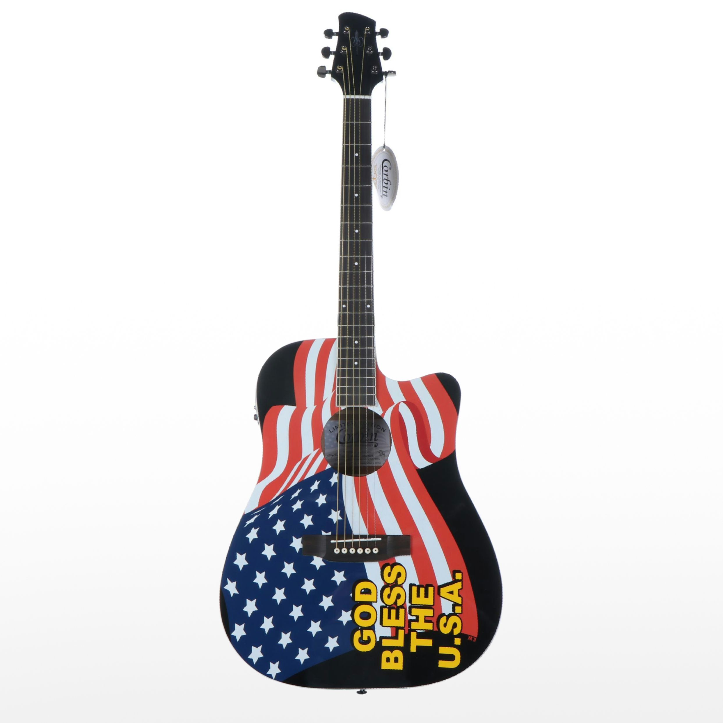 Corbin Limited Edition American Flag Acoustic-Electric Guitar