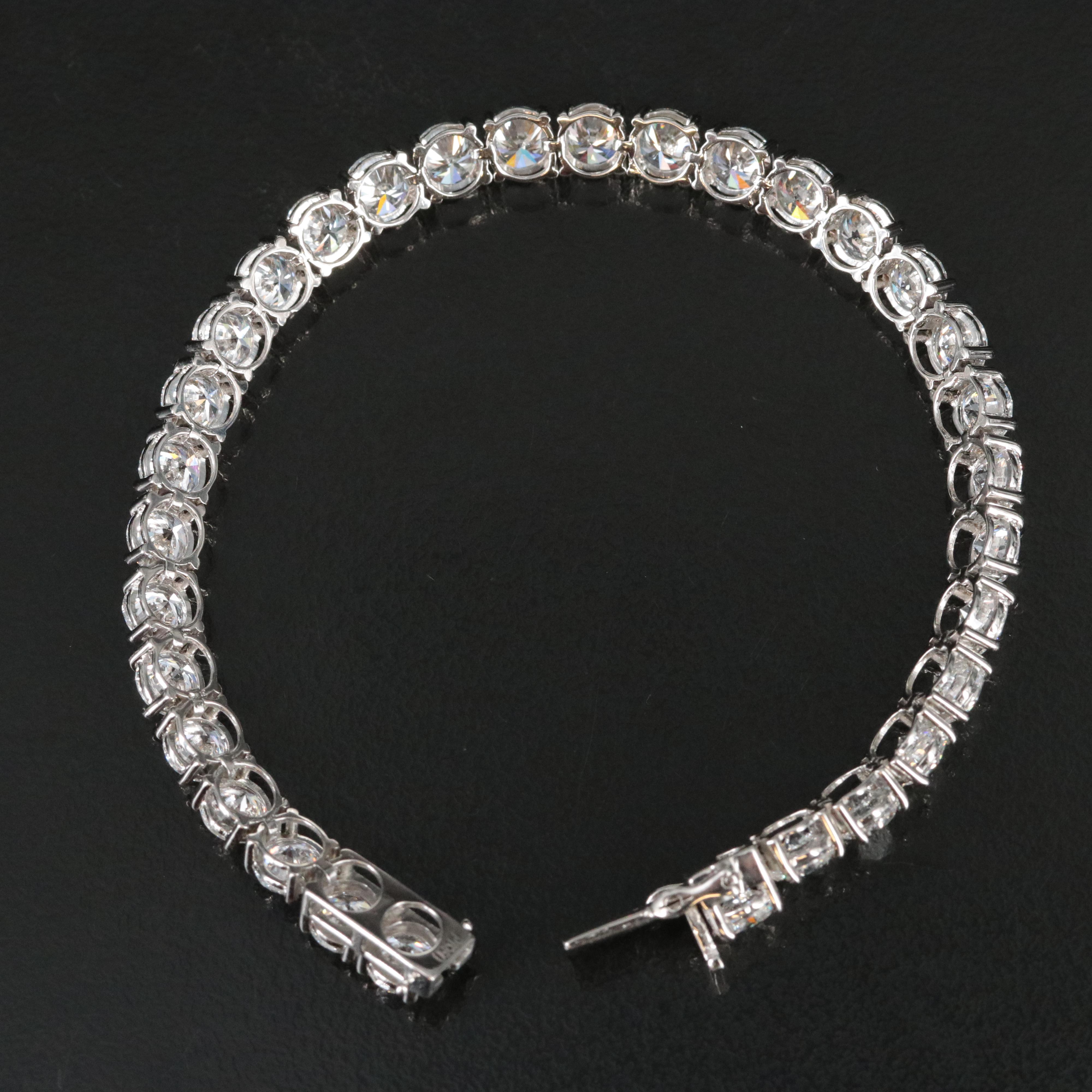 Platinum 17.45 CTW Lab Grown Diamond Bracelet