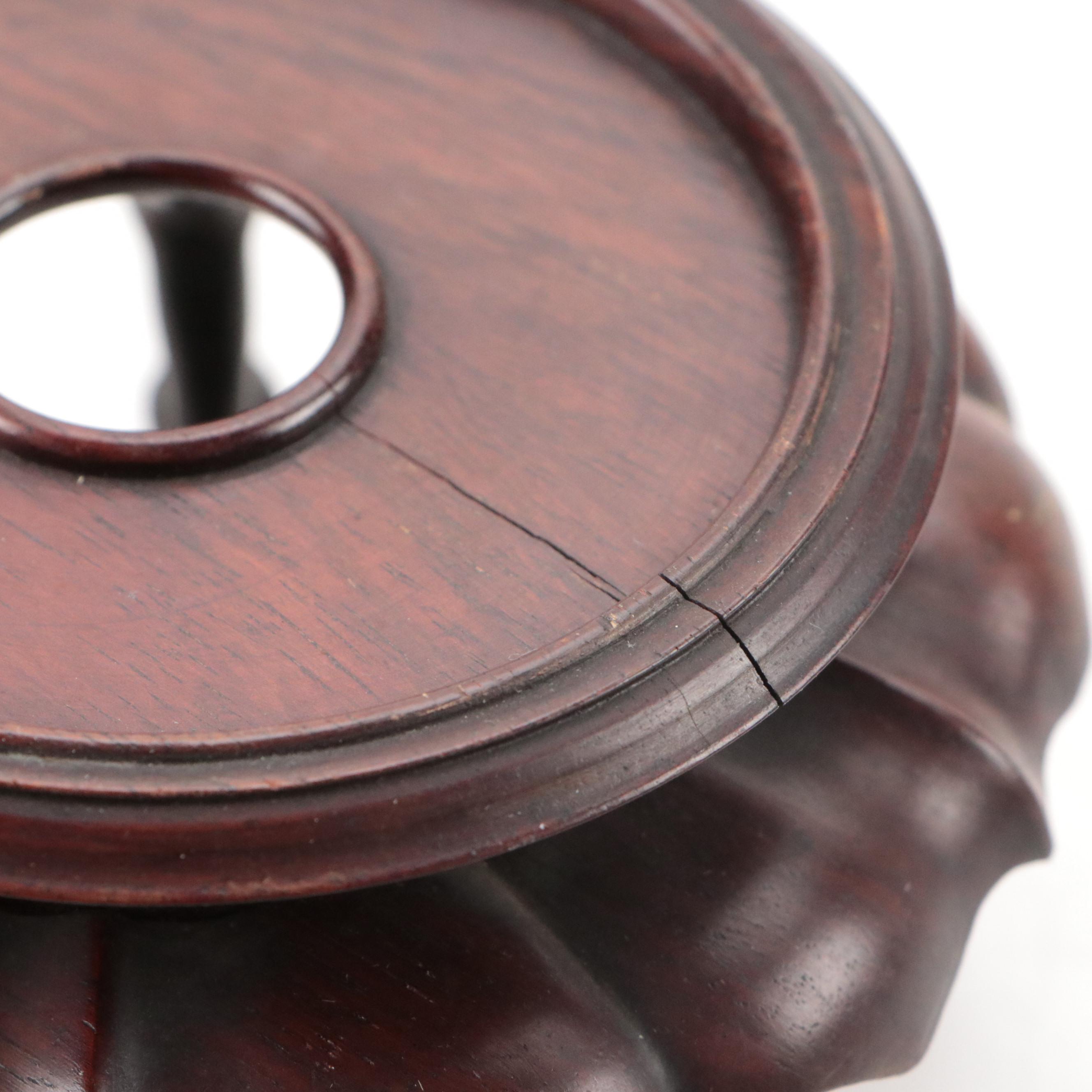 Chinese Hand-Painted Ceramic Teapot with Porcelain Saucers and More