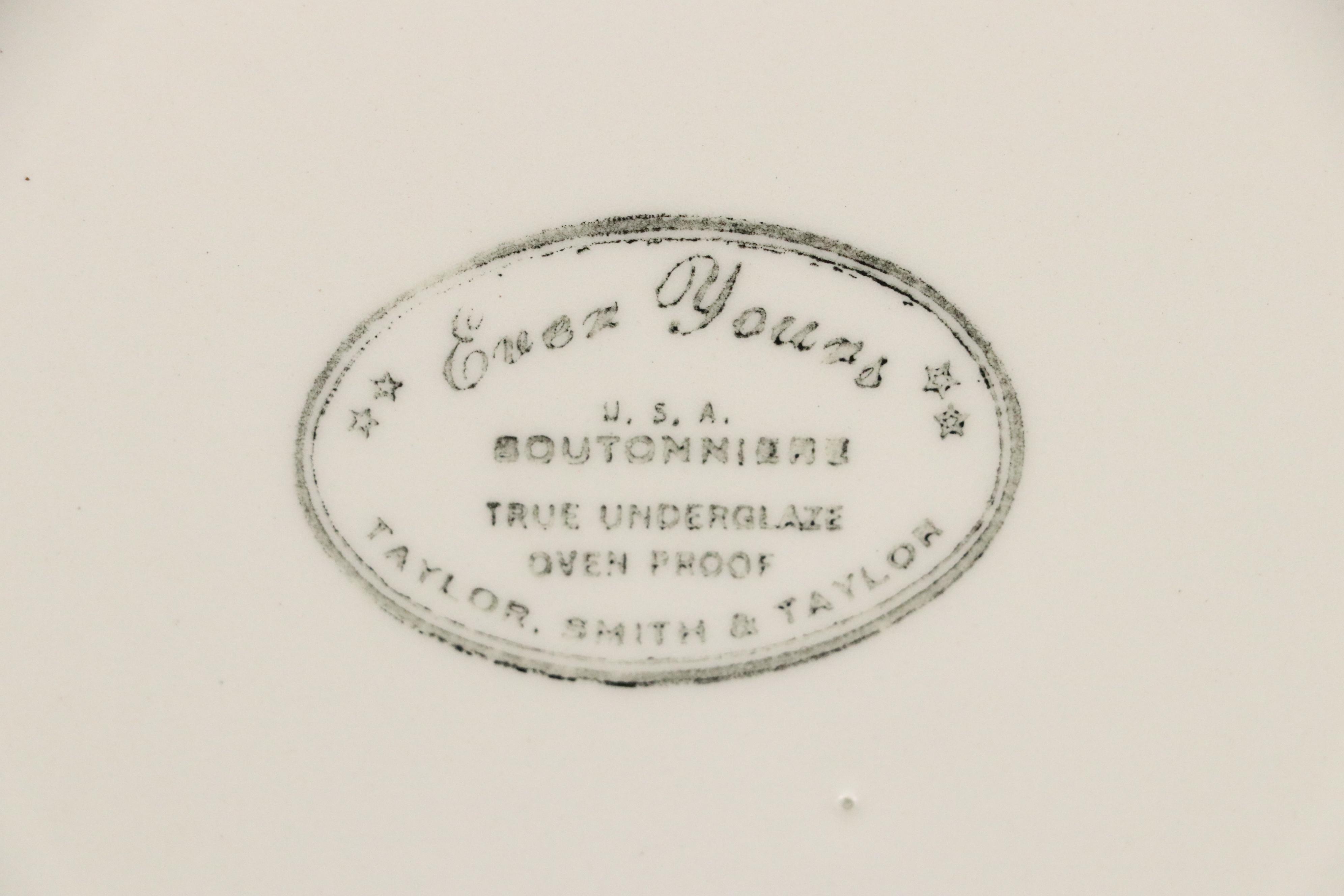 Taylor, Smith & Taylor "Boutonniere" Ceramic Dinner Plates and More
