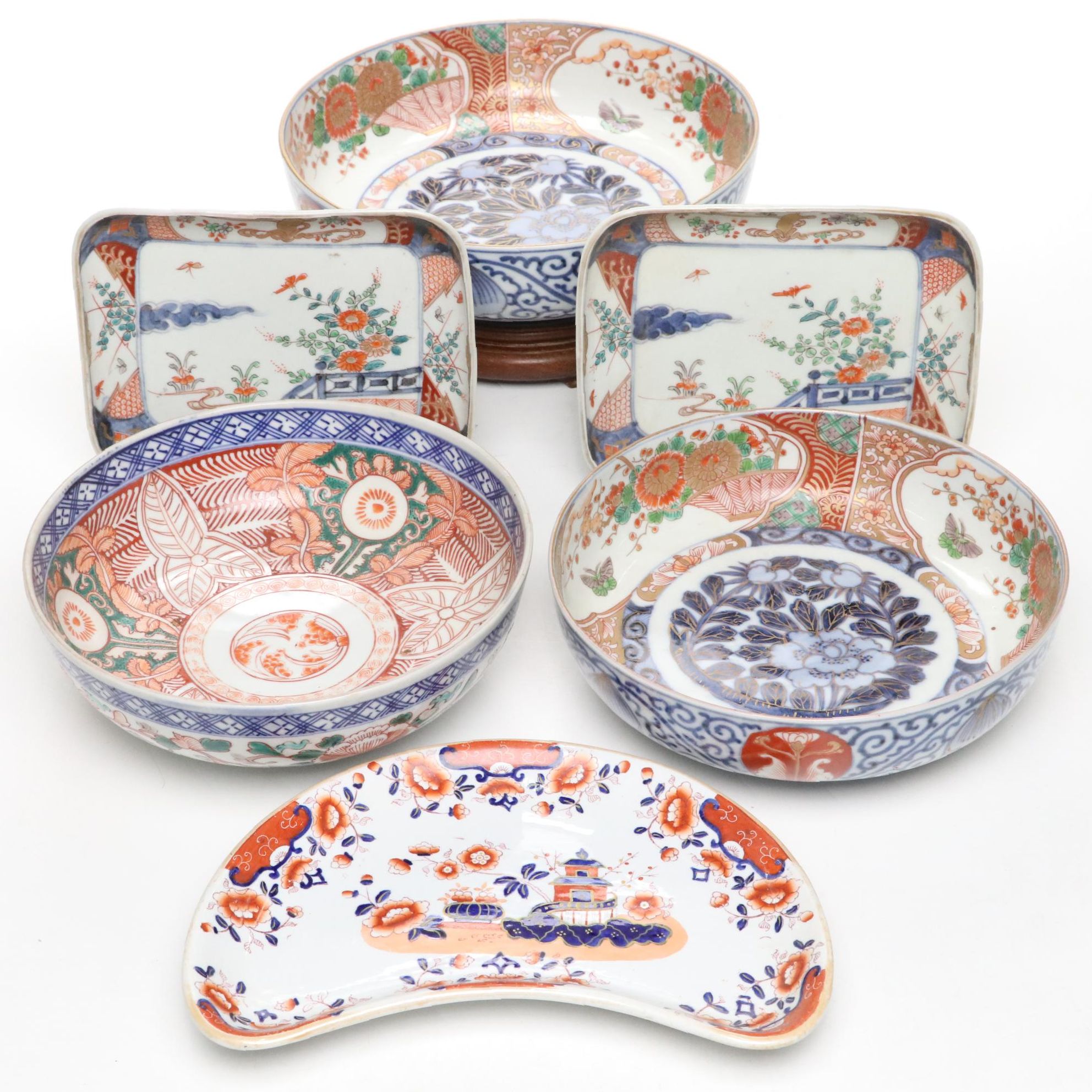 Ashworth English Ironstone with Other Japanese Imari Porcelain Serveware