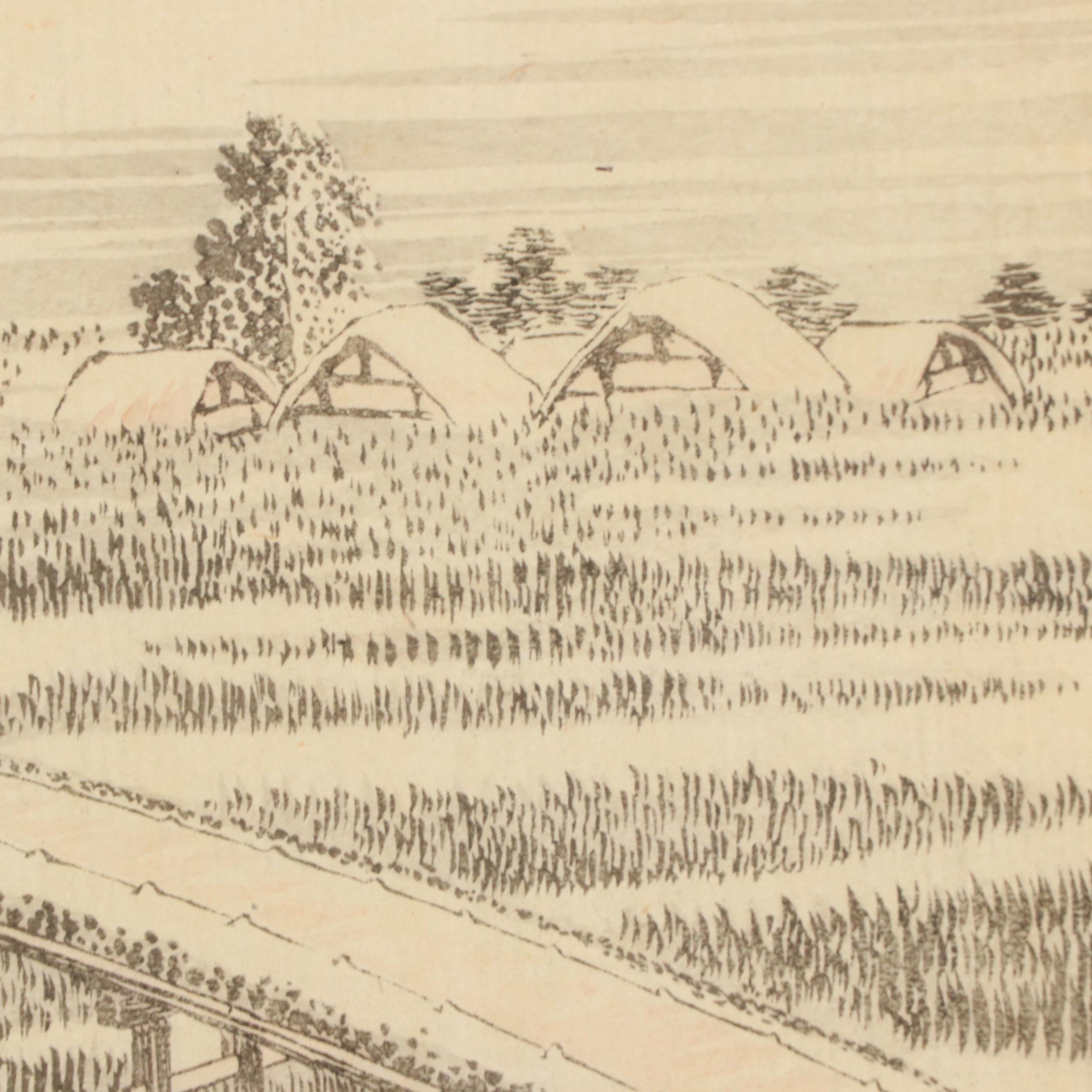 Loose Woodcuts Ukiyo-e Manga Folios After Katsushika Hokusai, 19th Century