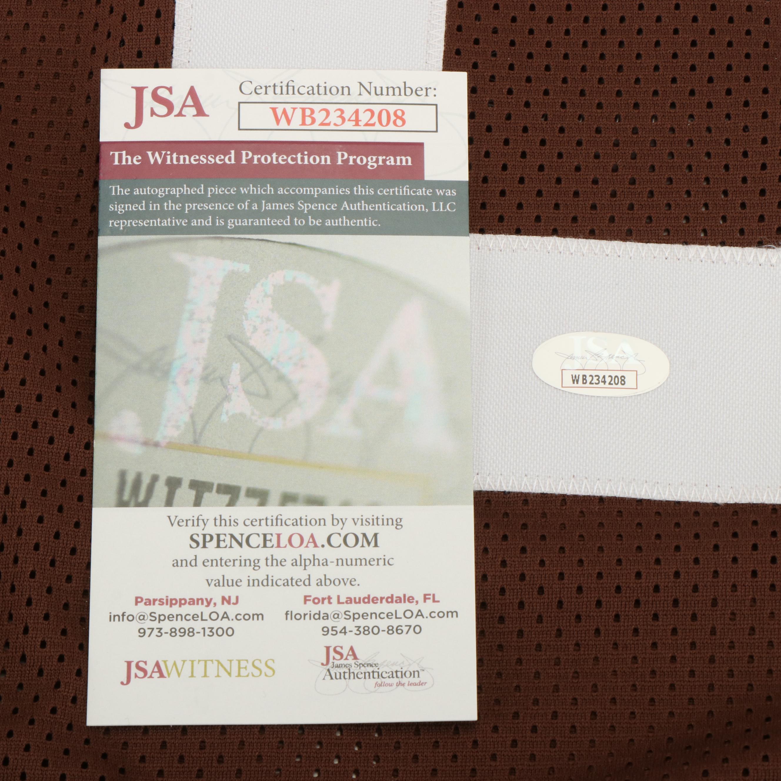 Ozzie Newsome Signed “HOF 99” Cleveland Browns Football Jersey, JSA