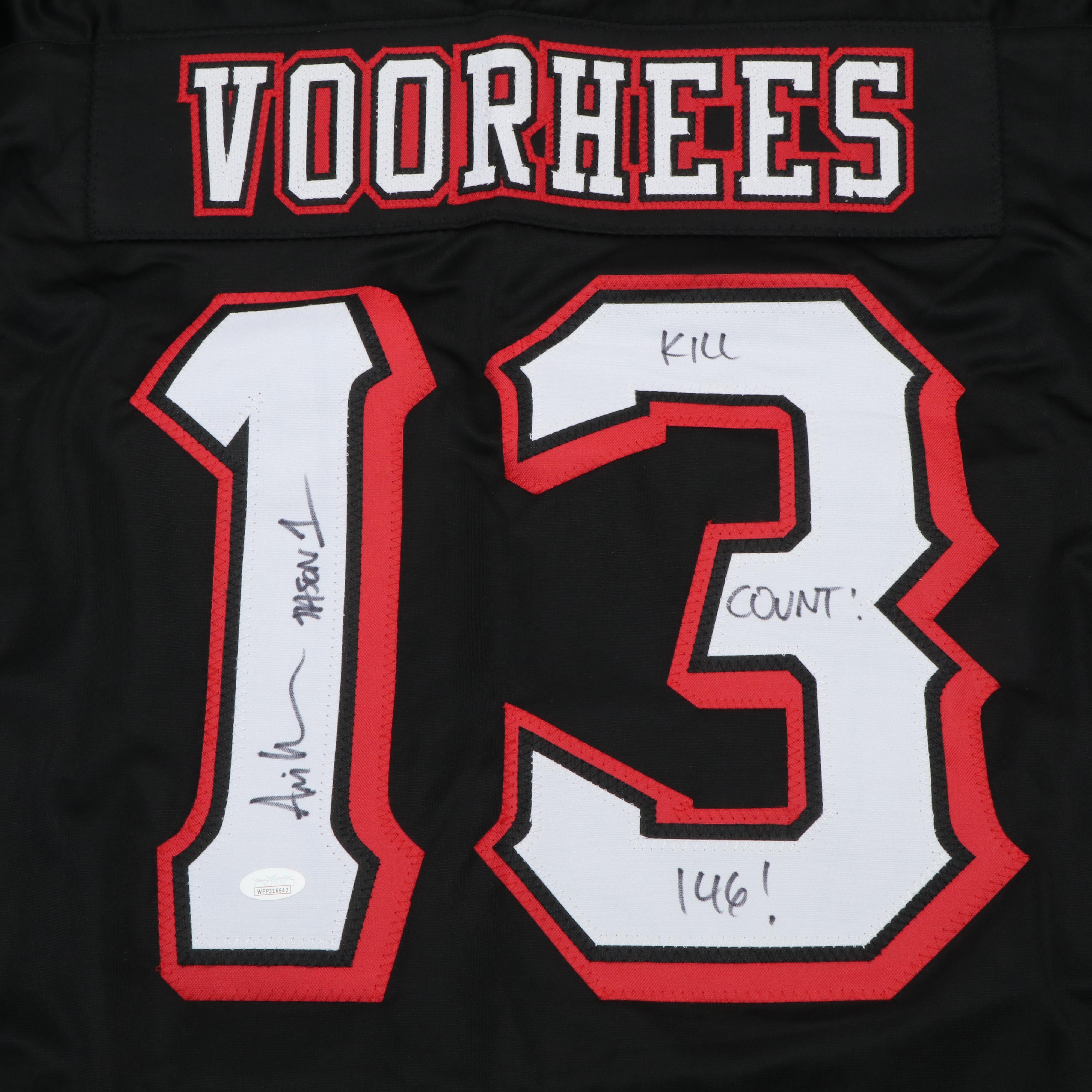 Ari Lehman Signed “Friday the 13th” Jason Voorhees Hockey Jersey, JSA