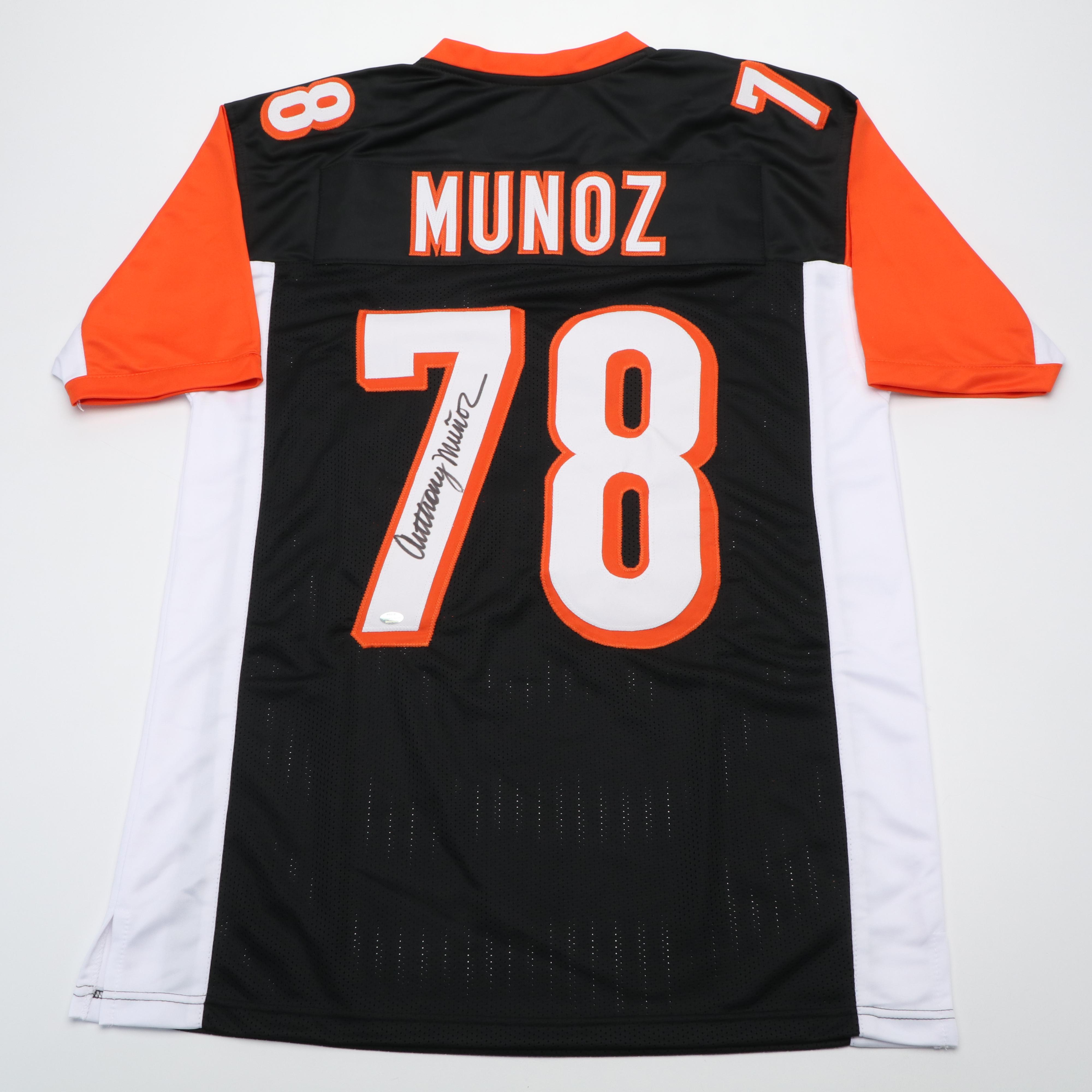 Anthony Muñoz Signed Cincinnati Bengals Football Jersey, Schwartz