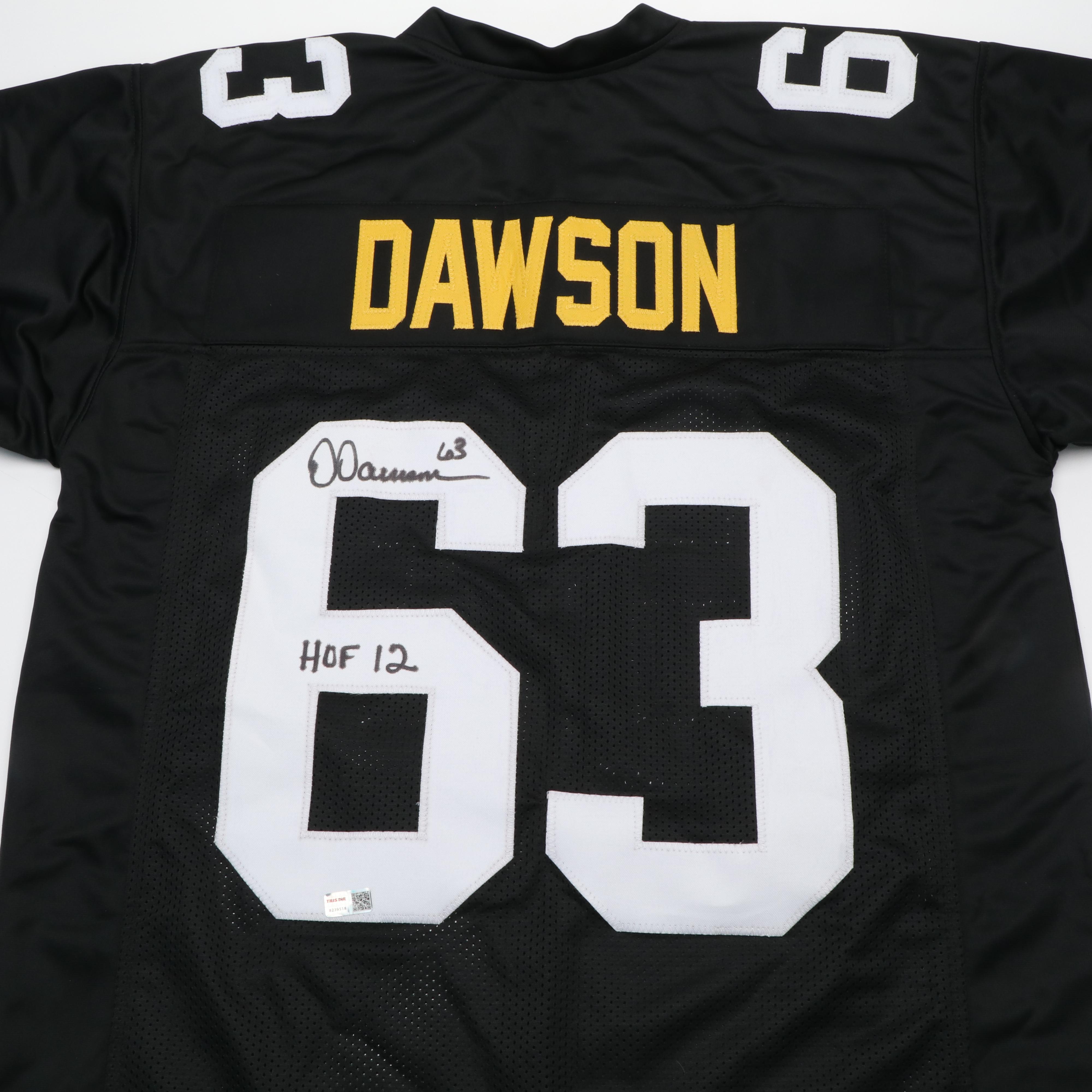 Dermontti Dawson Signed “HOF 12” Pittsburgh Steelers Football Jersey, Tri-Star
