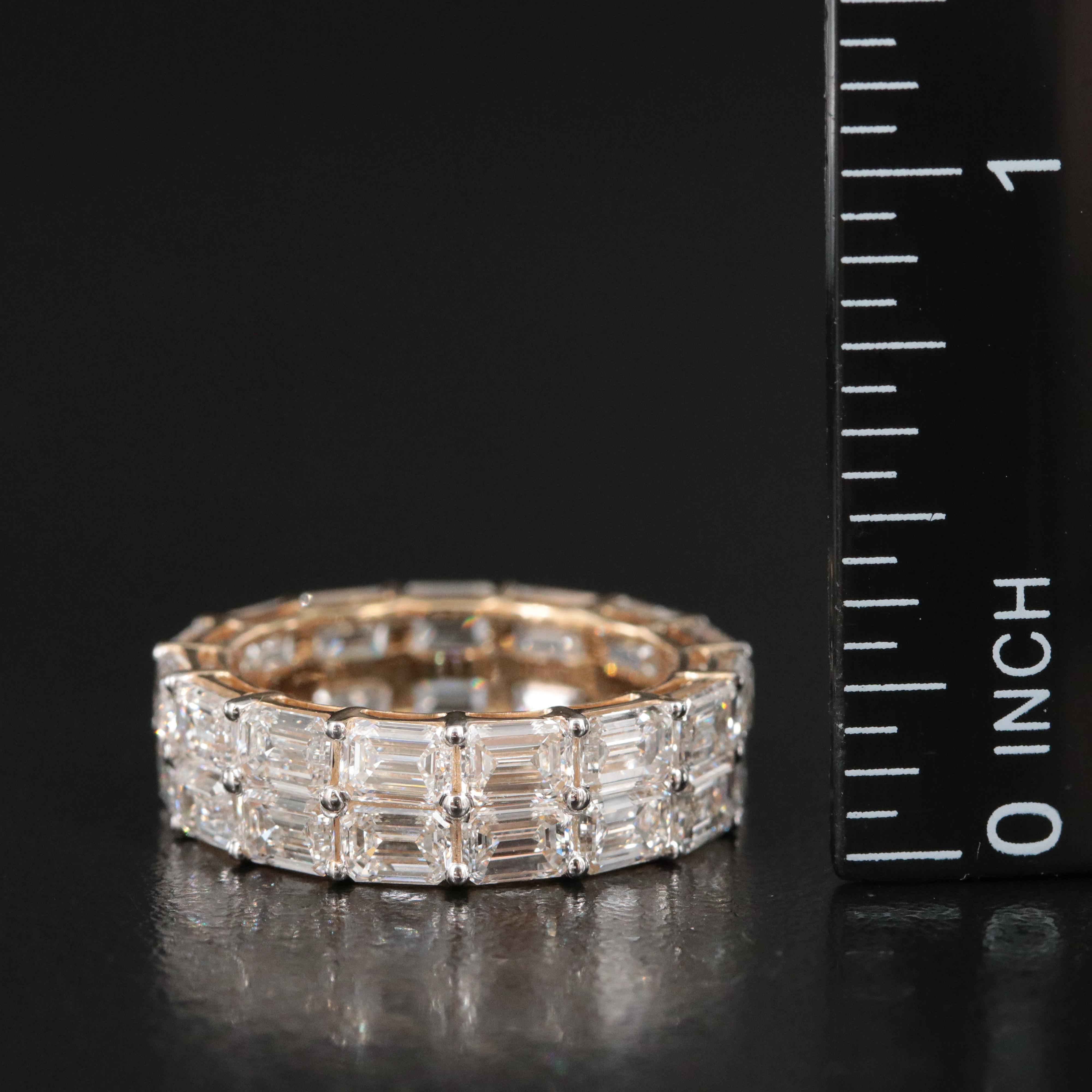 14K 7.65 CTW Lab Grown Diamond Eternity Band