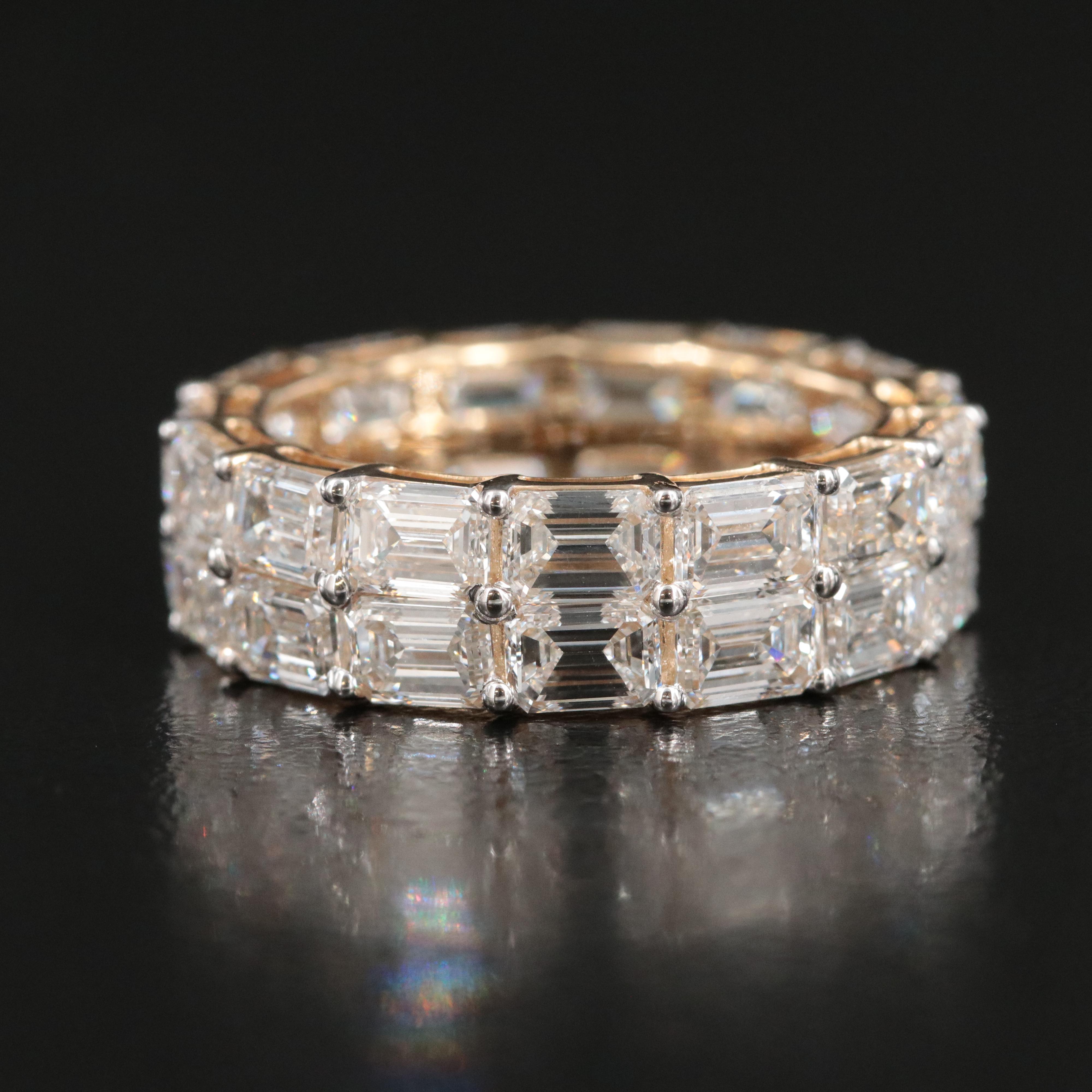 14K 7.65 CTW Lab Grown Diamond Eternity Band